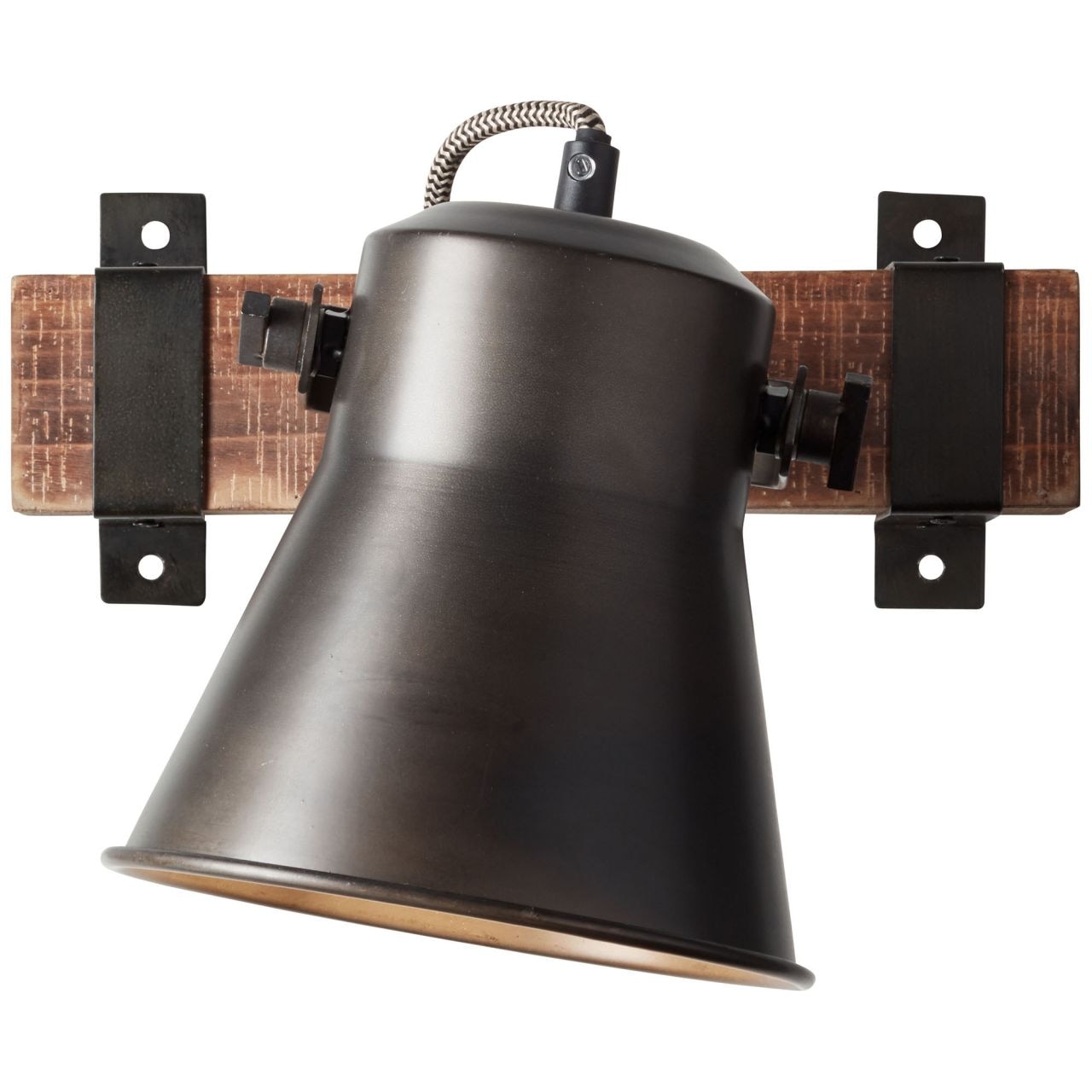 Brilliant Wandstrahler »Plow«, 1 flammig, Leuchtmittel E27 | ohne Leuchtmittel, Wandspot