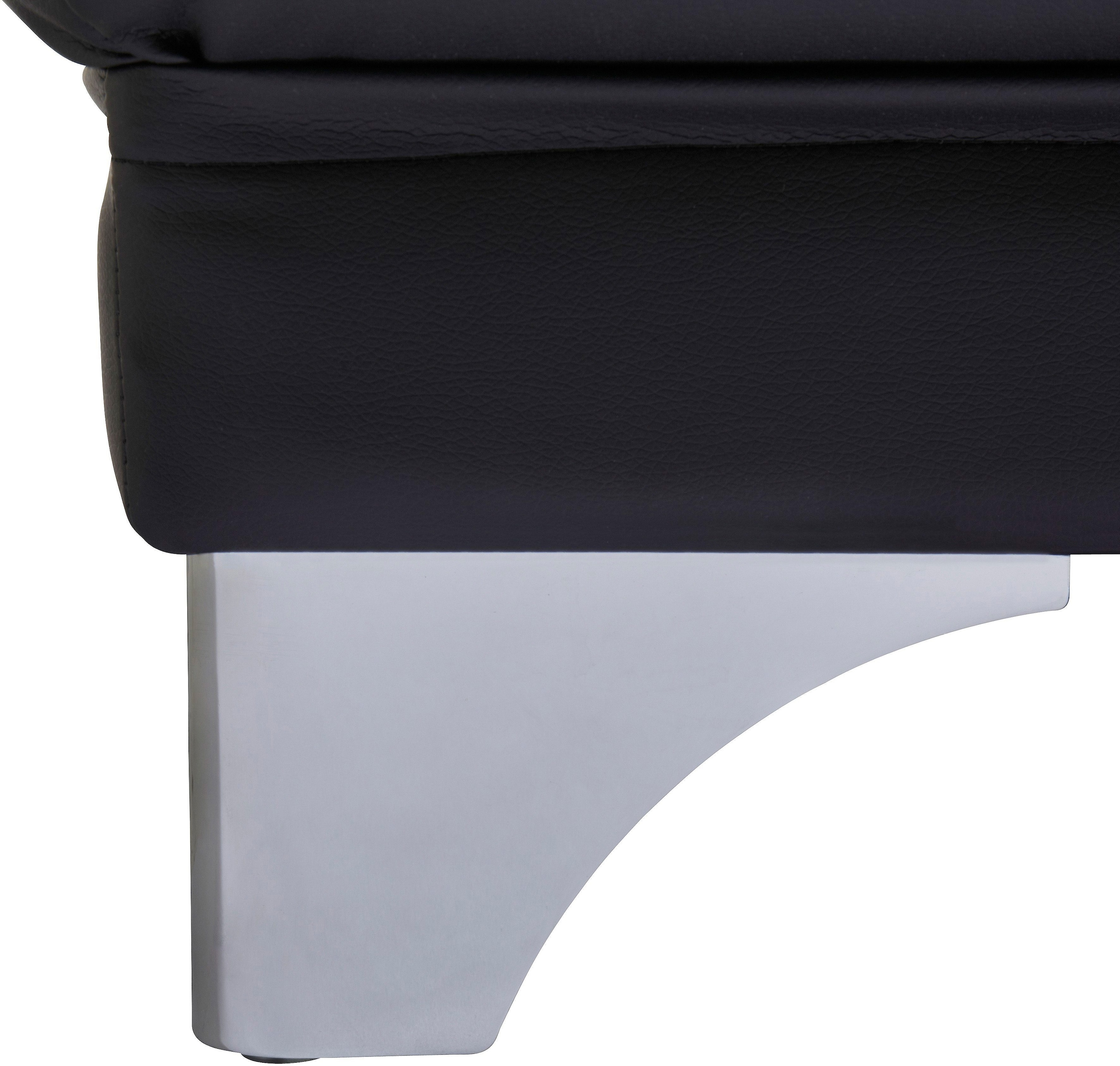 COTTA Polstergarnitur »Enterprise«, (Set), Set bestehend aus: 3-Sitzer mit Arm- & Kopfteilverstellung & Hocker