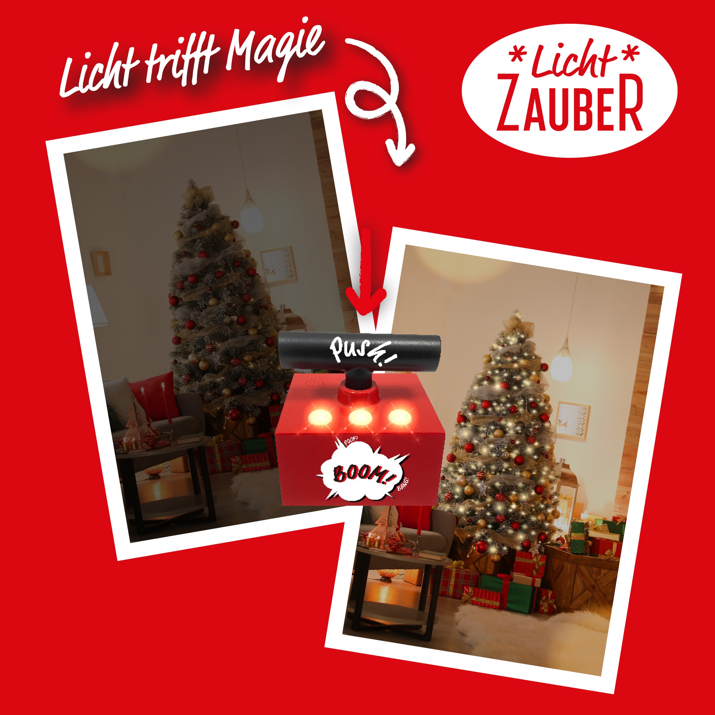 BONETTI Schalter »BOOM! TNT Box für Lichterkette« 1 Stk. tlg. für Partys und Fest mit spektakulären Lichteffekten