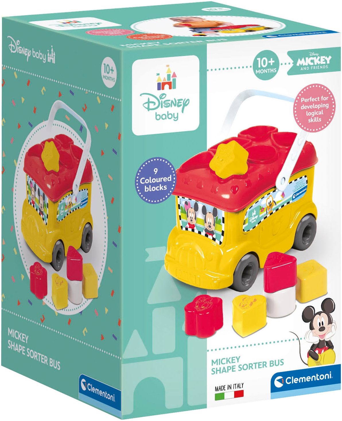 Clementoni® Spielbausteine »Baby Clementoni, Disney Baby Mickey Sortierbus«, Made in Europe