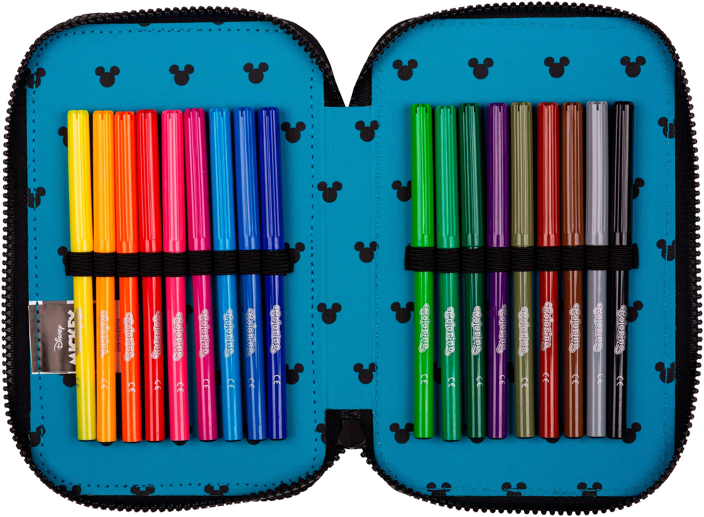 CoolPack Federmäppchen »Etui, Disney, Mickey Mouse«, befüllt