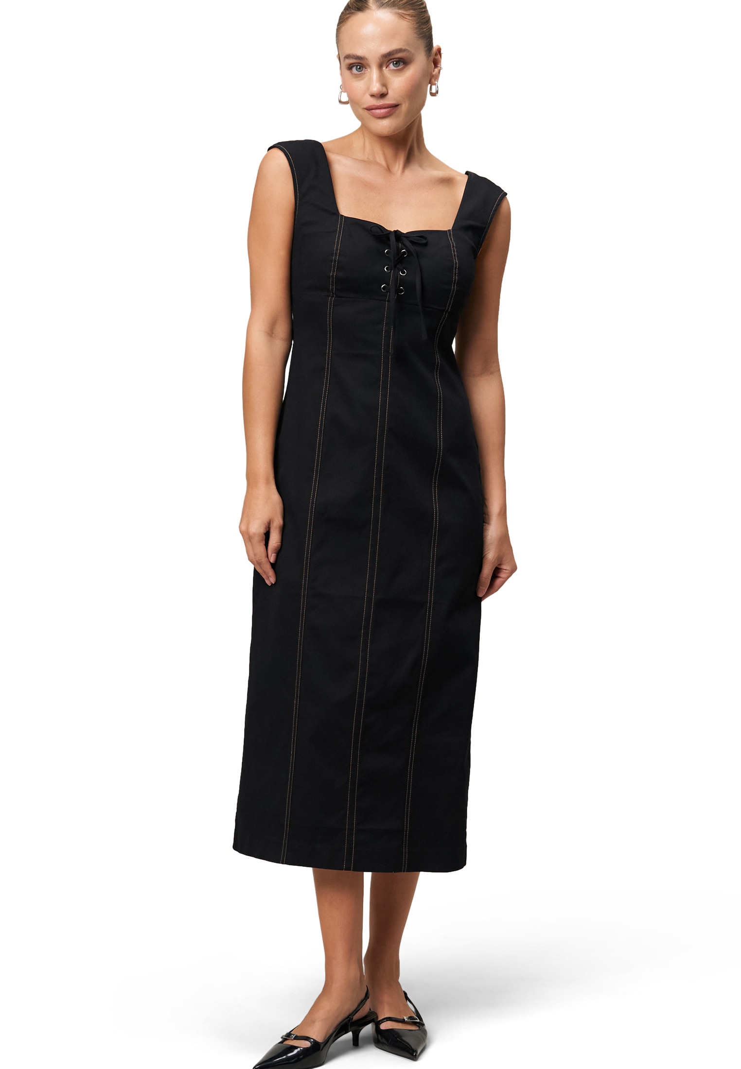 Zero Maxikleid »Maxikleid mit Schnürung«