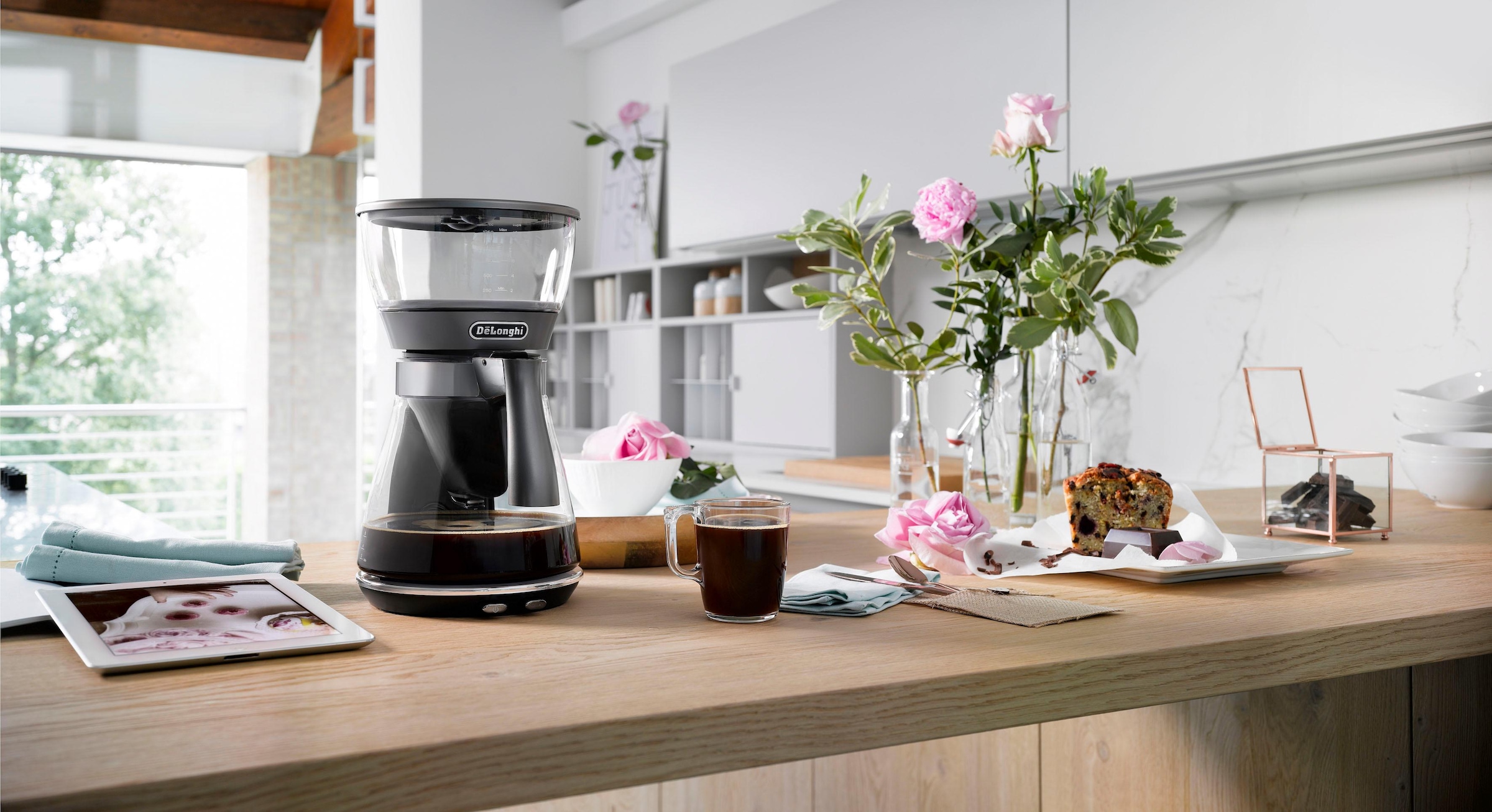 De'Longhi Filterkaffeemaschine »Clessidra ICM 17210«, 1,25 l Kaffeekanne,  Papierfilter, nach zertifiziertem ECBE Standard jetzt bei OTTO