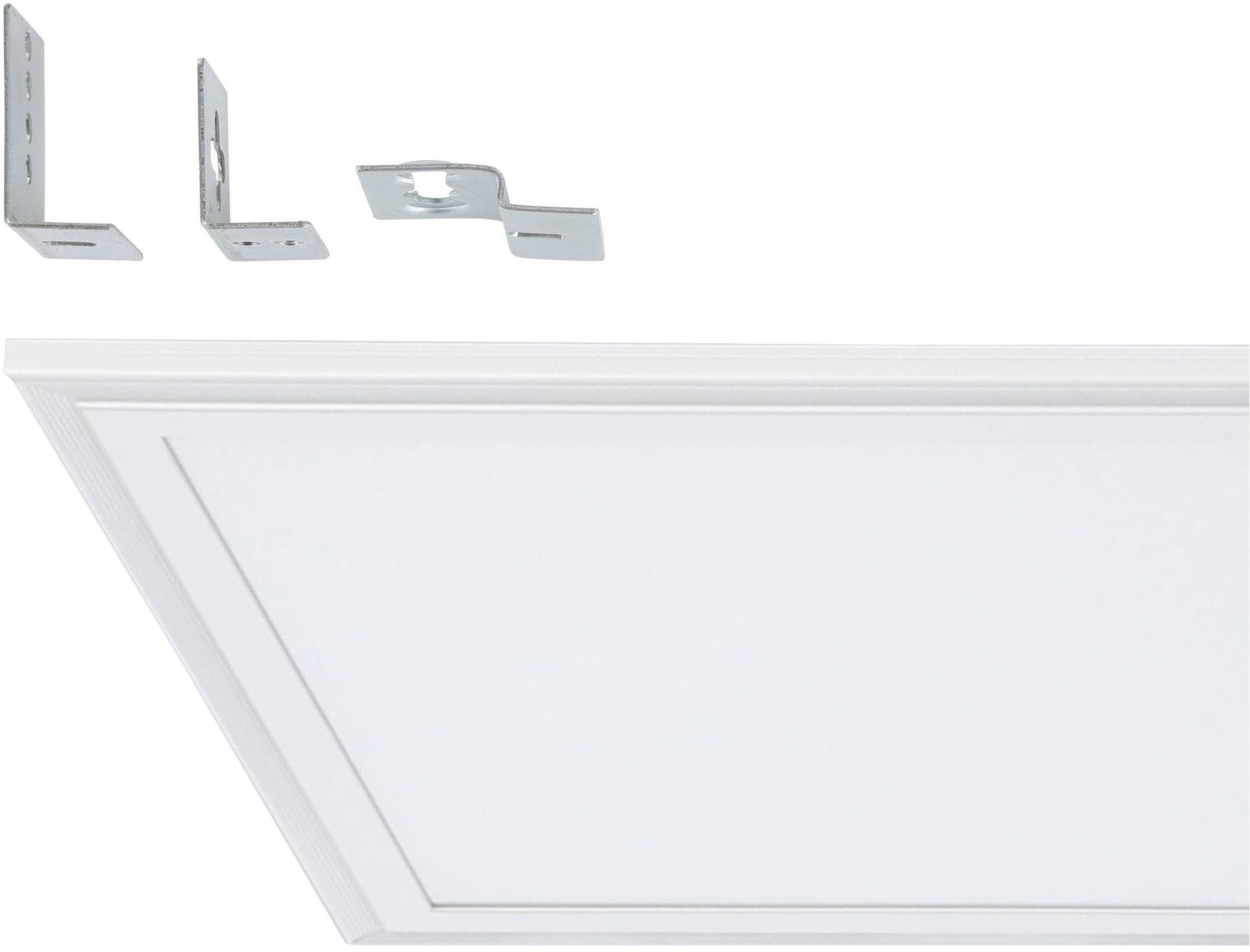 EGLO Rasterleuchte »Salobrena 1 Einbauleuchte, Deckenlampe, Aluminium, Kunststoff, Lampe« LED-Modul 1 Stk. Neutralweiß Rasterleuchte - L120 x B30 x H1,1 cm - weiß - 33W inkl.
