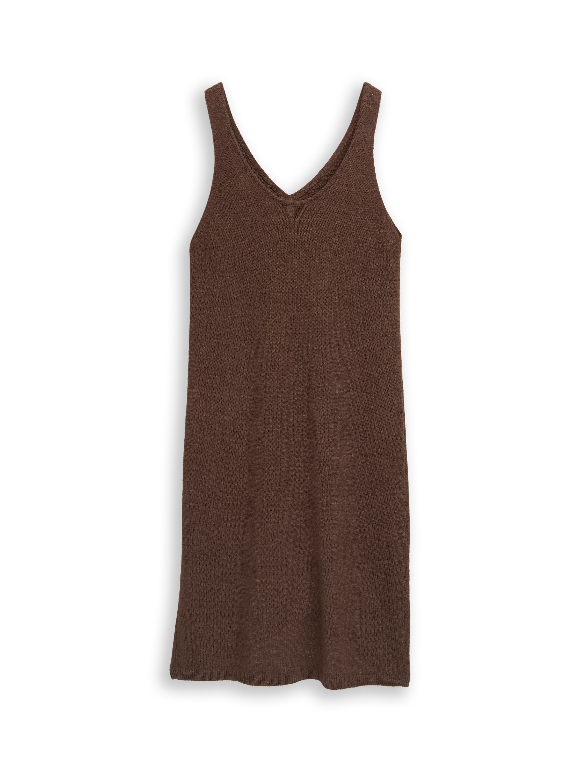 TOM TAILOR Denim Strickkleid Ohne Taschen Ärmelloses Sommerkleid in 3/4-Länge