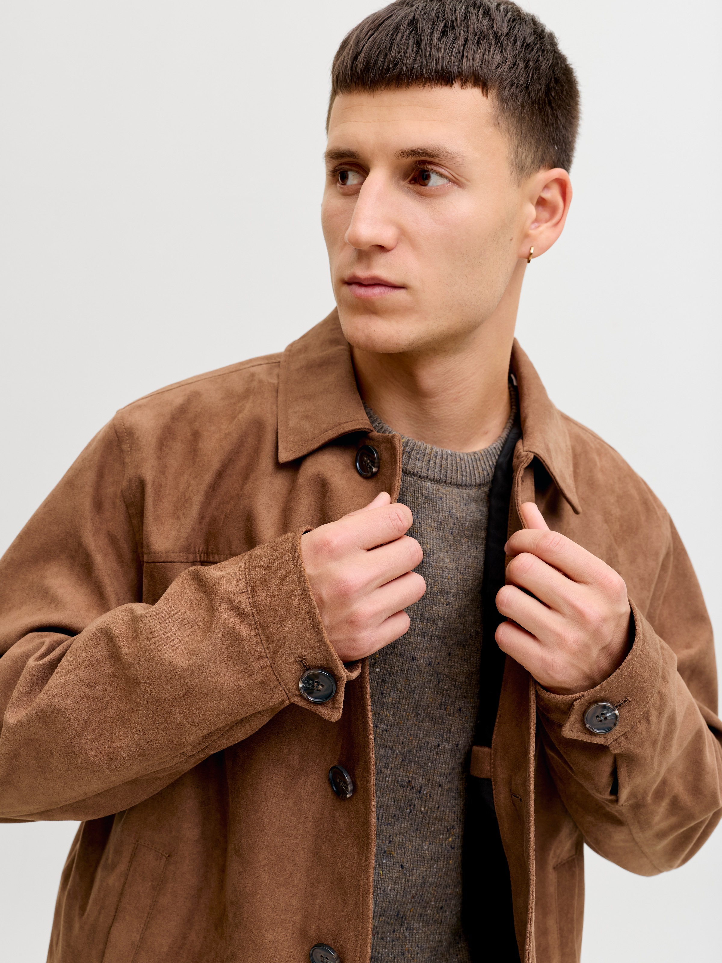 Jack & Jones Hemdjacke »JJECASABLANCA SHACKET SN« mit auffälliger Knopfleiste