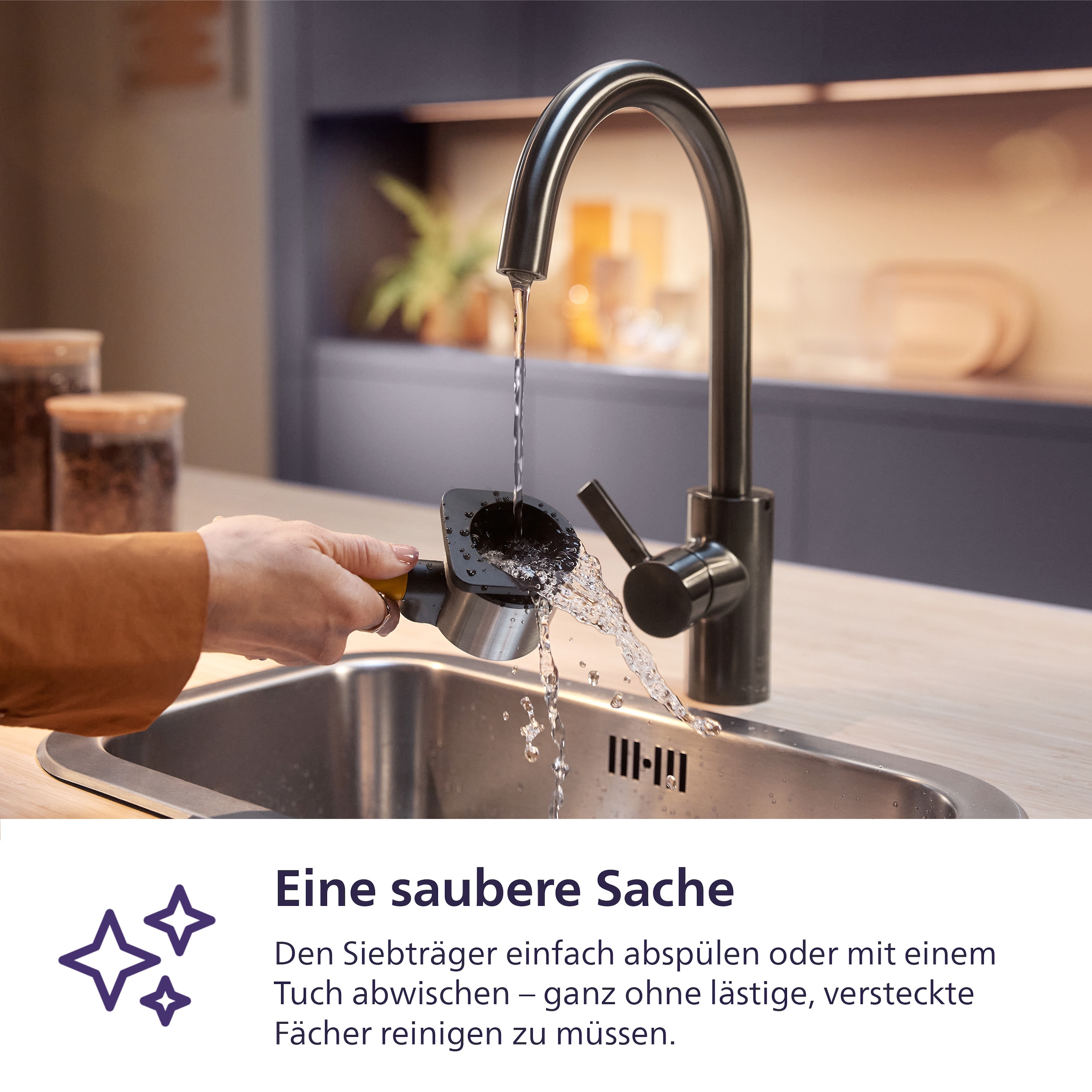 PHILIPS baristina Espressomaschine »mit Bean swap BAR320/00 mit Mahlwerk für ganze Bohnen«, Dualer Bohnenbehälter, Naturweiß​