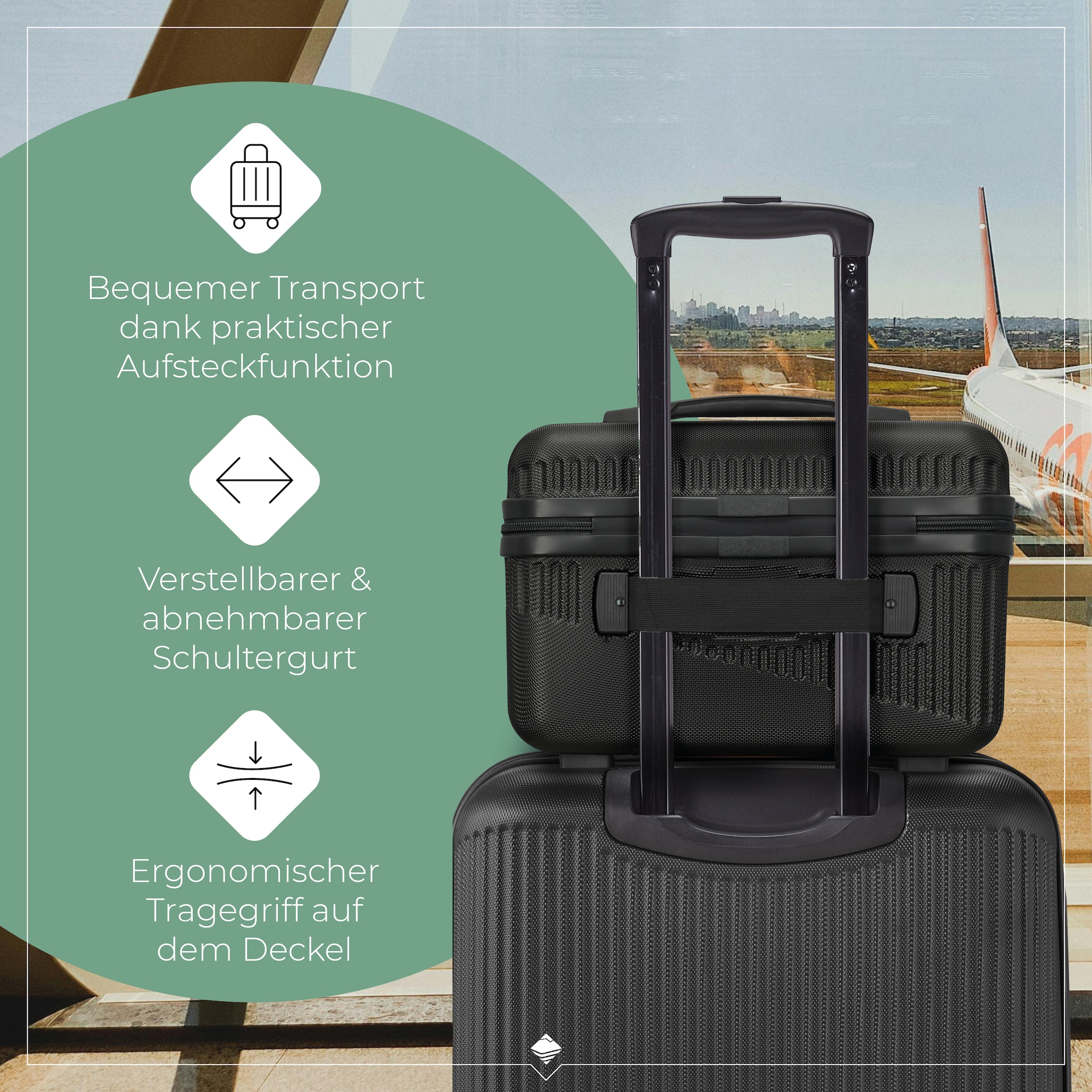 travelite Beautycase »BALI Kosmetikkoffer« mit Aufsteckfunktion und Organizer – ideal für Reise und Alltag