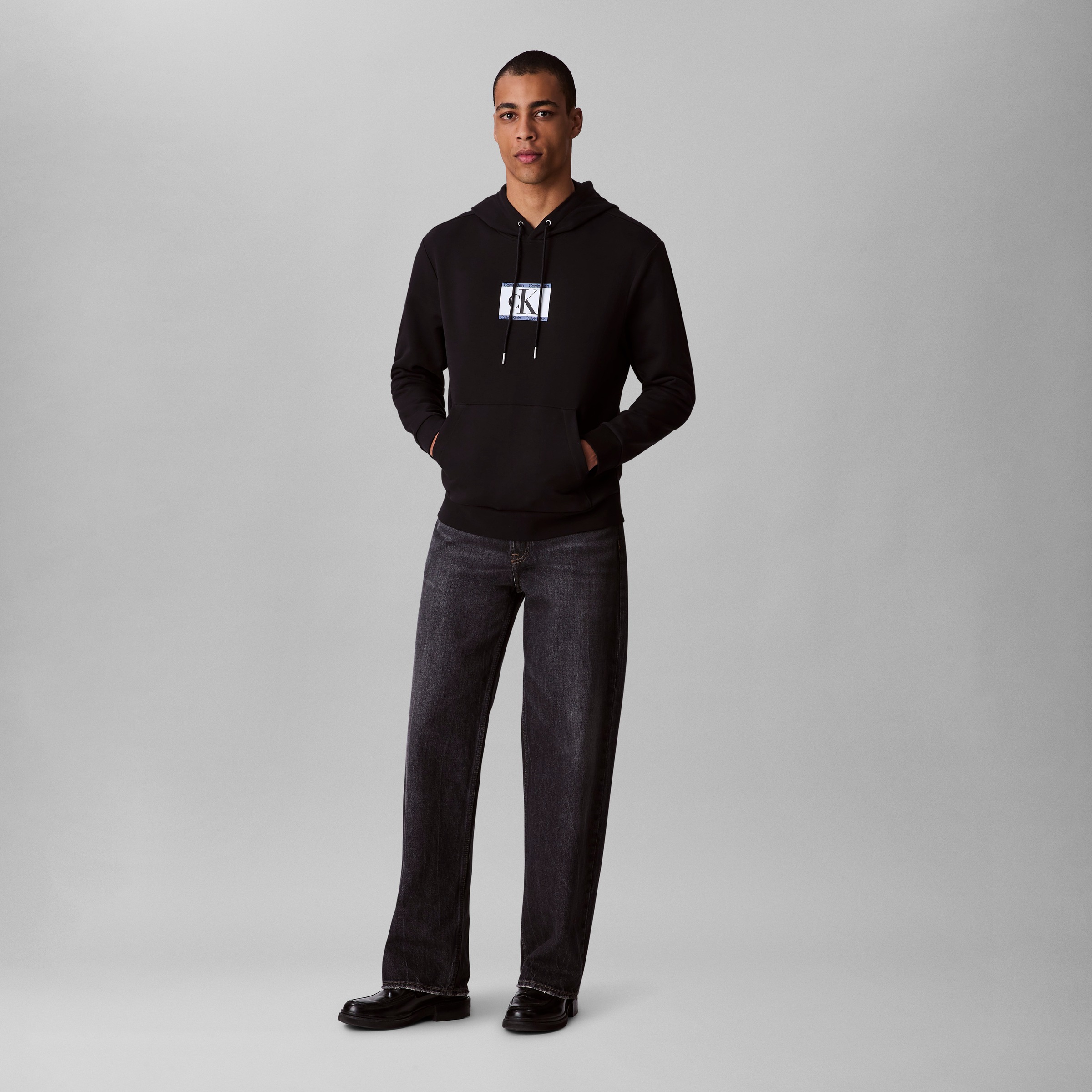 Calvin Klein Kapuzensweatshirt »LS E 350TRRY SP CK B«, Mit Rundhalsausschnitt