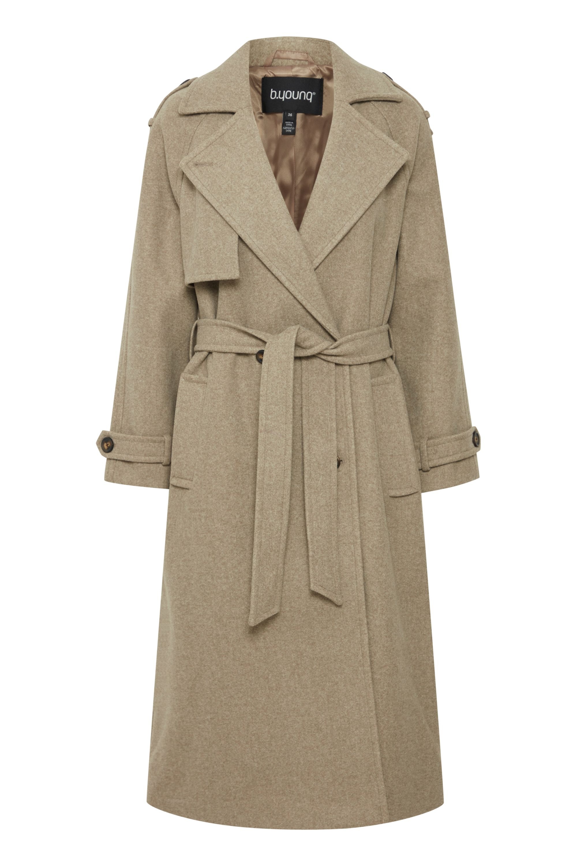 Wollmantel »Wollmantel BYCILIA TRENCH COAT -«