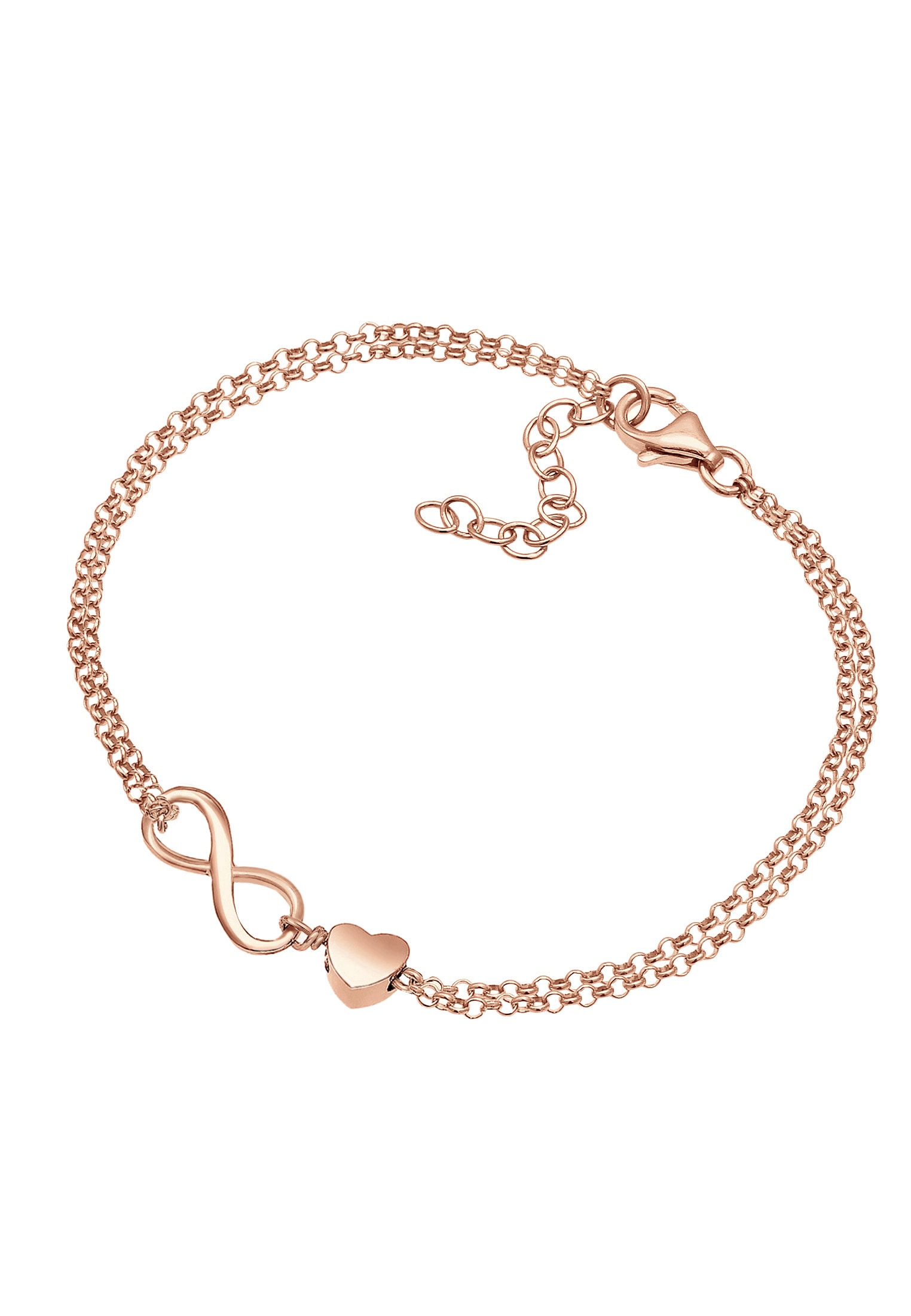 Elli Armkette »Armband Herz Unendlichkeit Infinity 925 Silber«