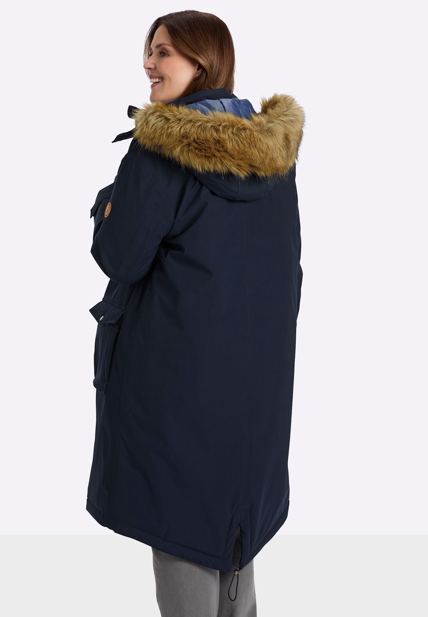 Sheego Parka »Mantel Mantel mit 3-in-1-Funktion« Abnehmbare Kapuze