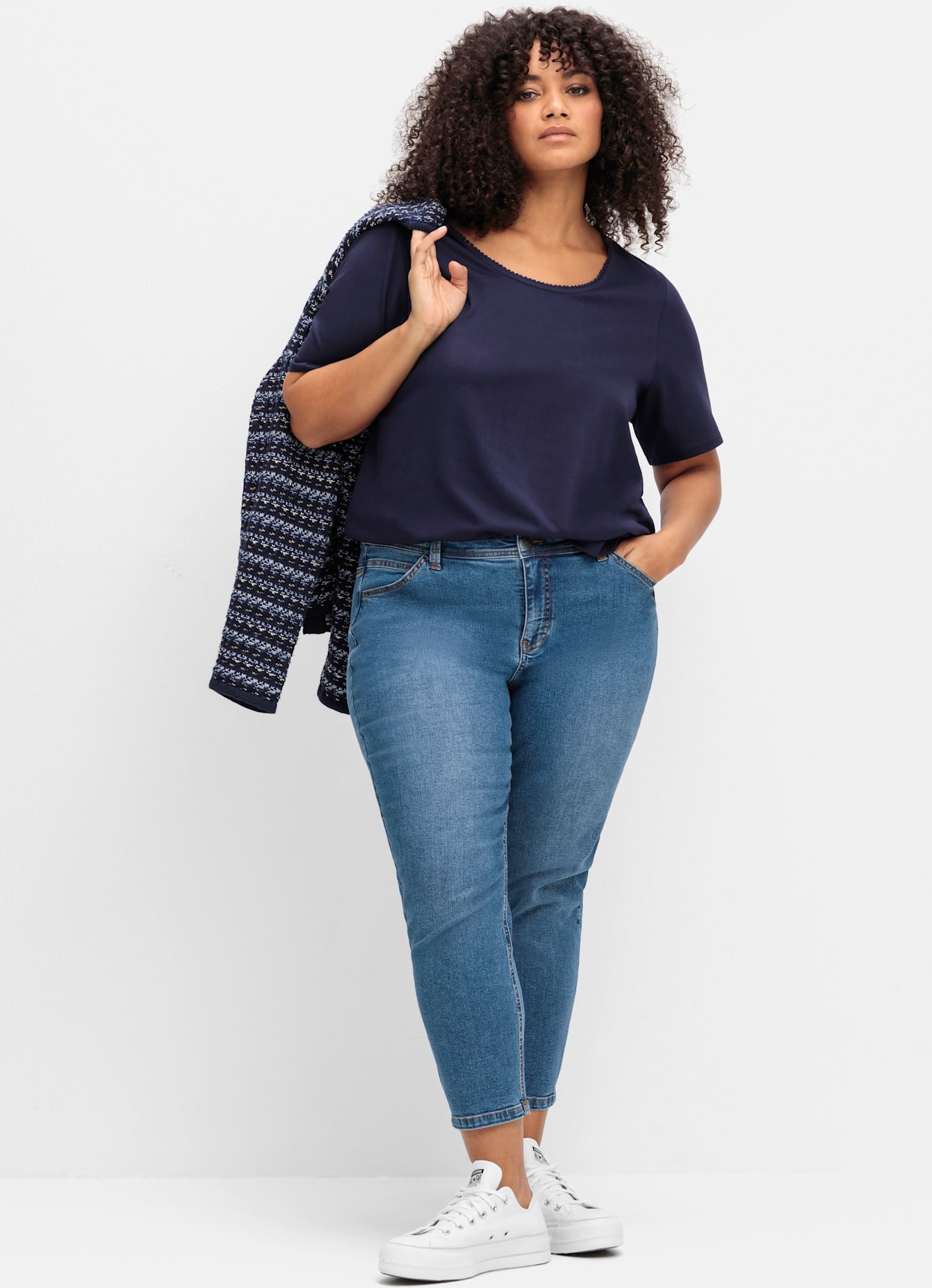 Sheego 7/8-Jeans, (1 tlg.)