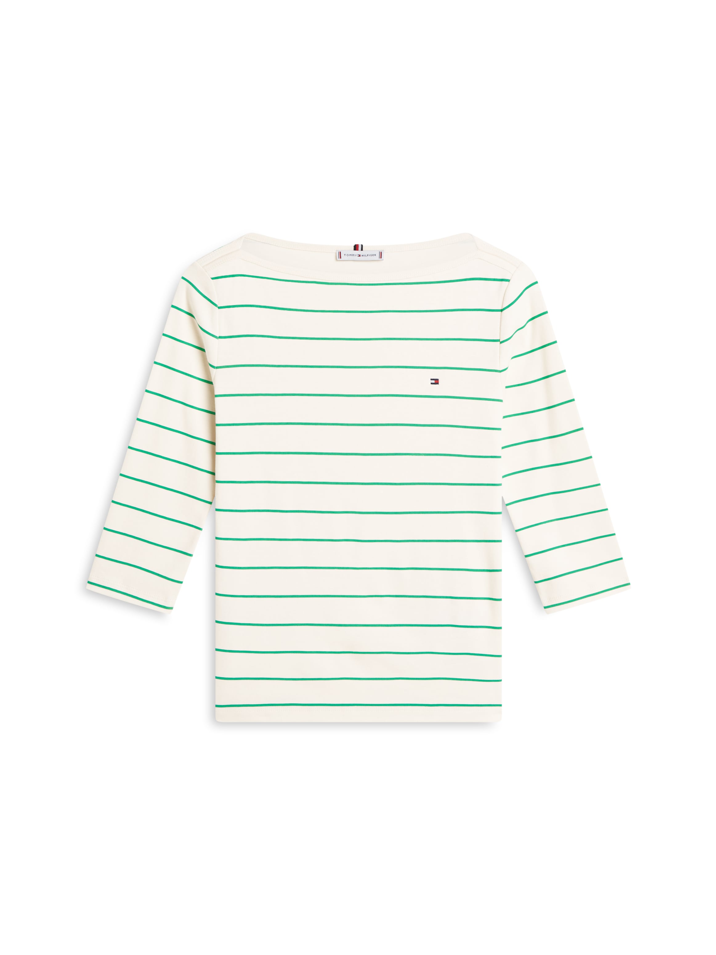 Tommy Hilfiger 3/4-Arm-Shirt »NEW CODY SLIM BOAT-NECK« mit Logostickerei