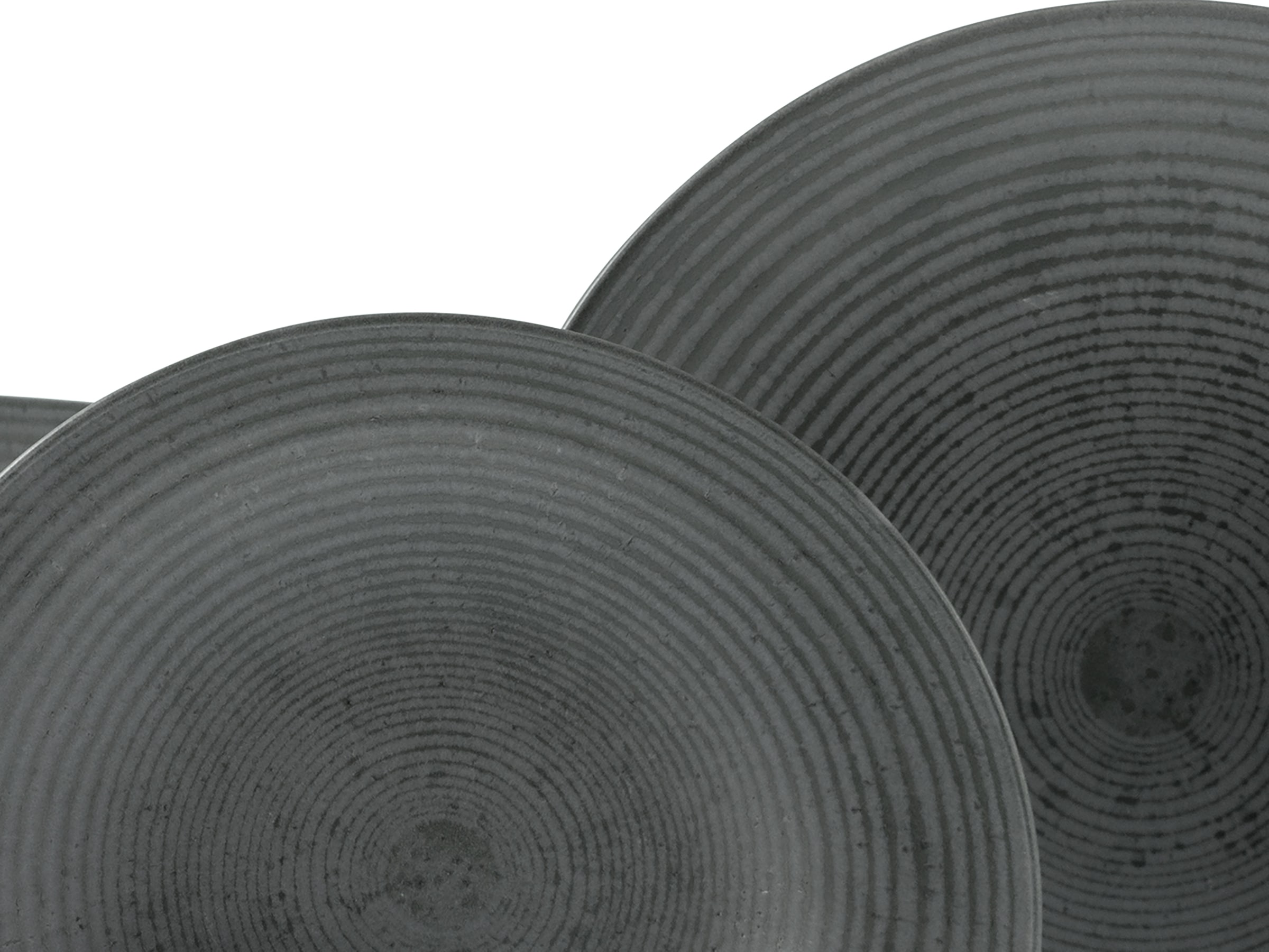 CreaTable Kombiservice »Catania, Service 16-tlg.« Italienische Eleganz, Vulkanoptik