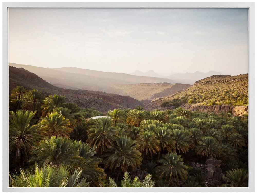 Wall-Art Poster »Oase Oman«, Wüste, (1 St.), Poster ohne Bilderrahmen