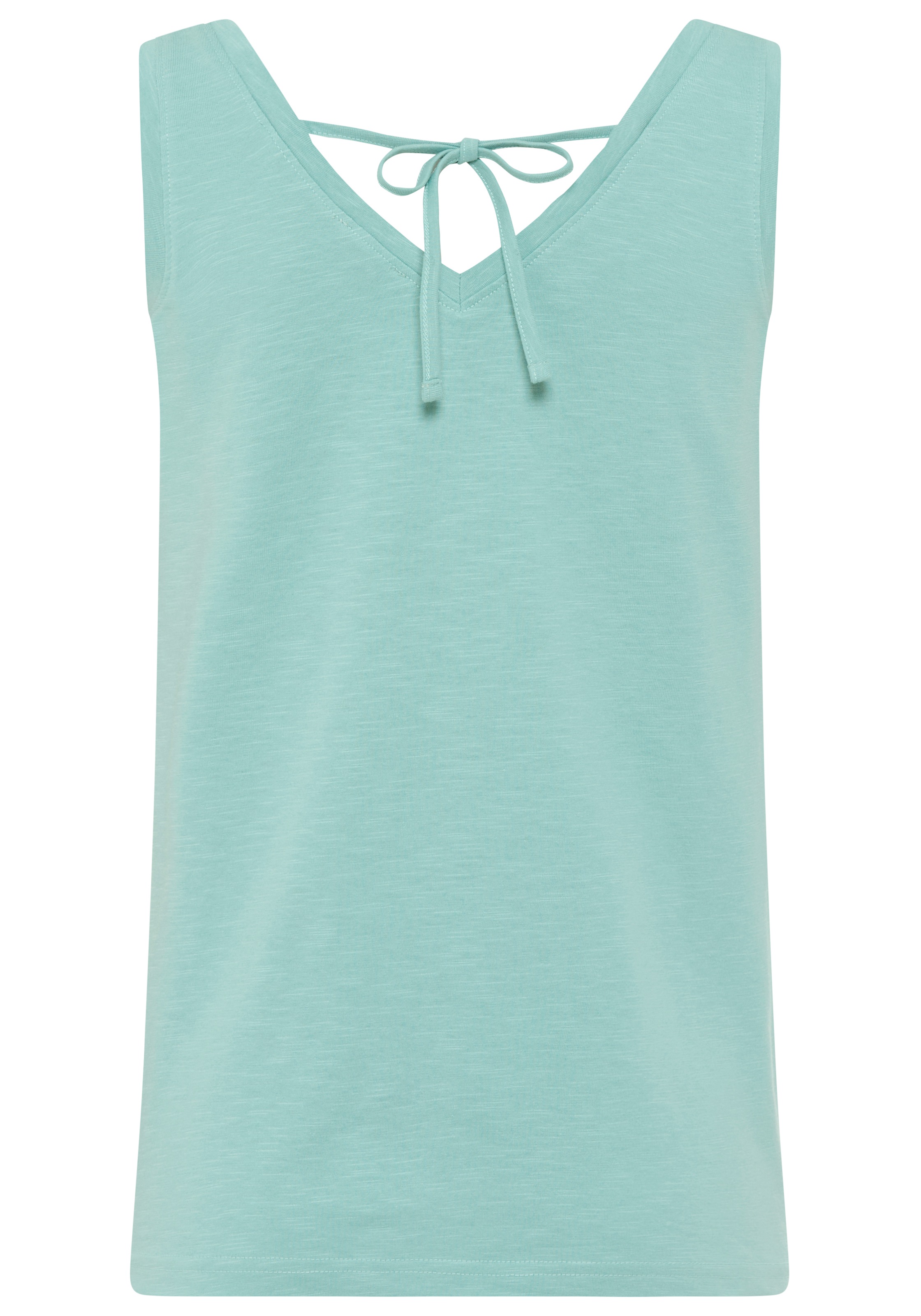 Flashlights Tanktop mit V-Ausschnitt vorne und hinten, hüftlange Schnittform, ärmellos