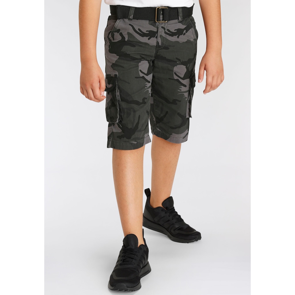 KIDSWORLD Bermudas »Bermudas+Gürtel«, (Set, 2 tlg., mit Gürtel), mit Textilgürtel