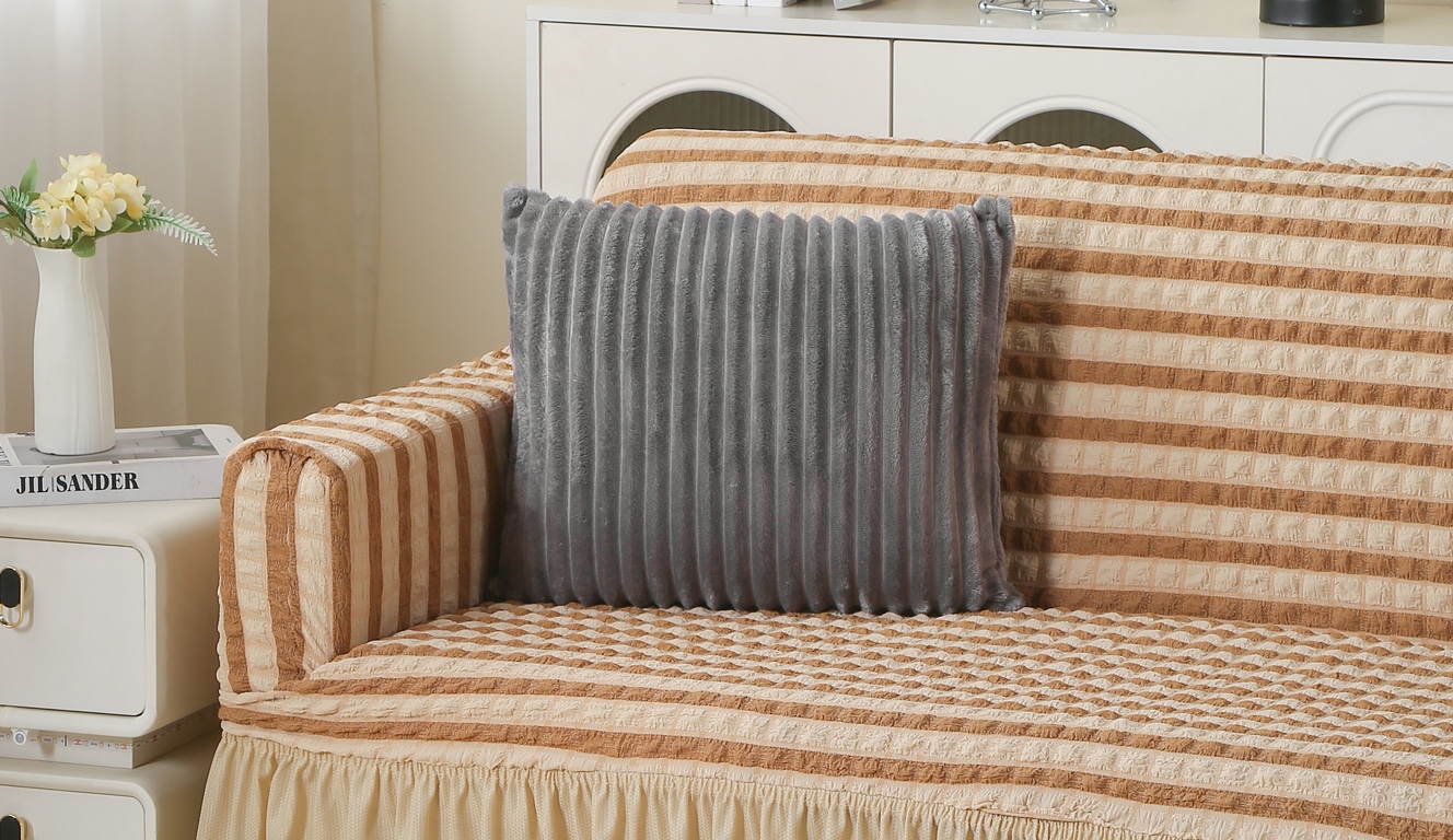 OTTO home Kissenhülle »Milara« 280g/m², kuschelweich, Cordoptik, pflegeleicht,