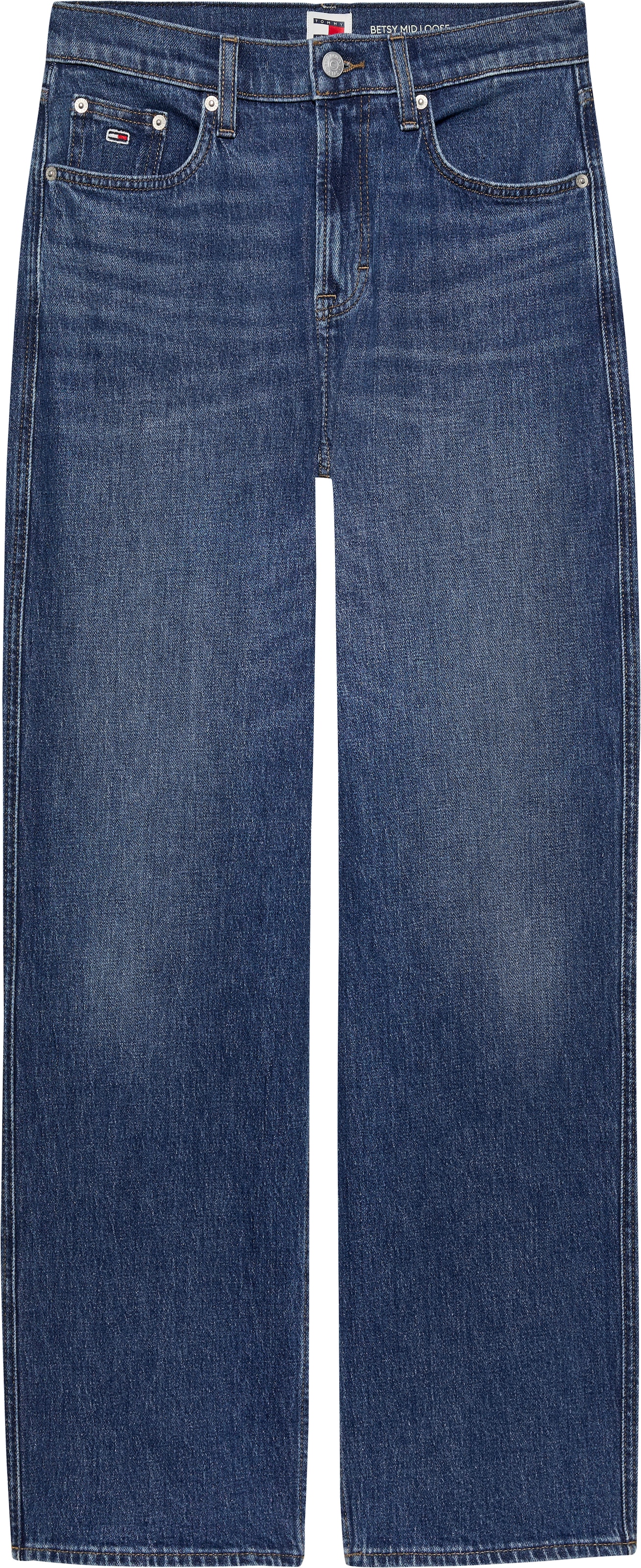 Tommy Jeans Loose-fit-Jeans »Betsy Mid Rise«, mit Logo-Badge