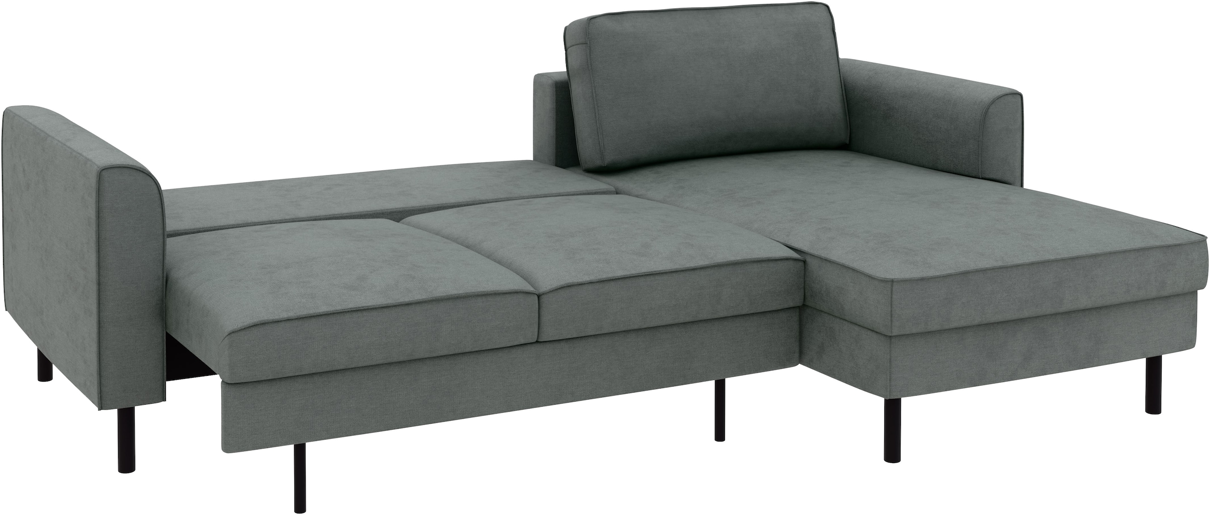 Home affaire Ecksofa »Booster Couch wahlweise mit Schlaffunktion und Bettkasten-auch in Cord«, Recamiere beidseitig montierbar, Sofa in L-Form, 232 cm