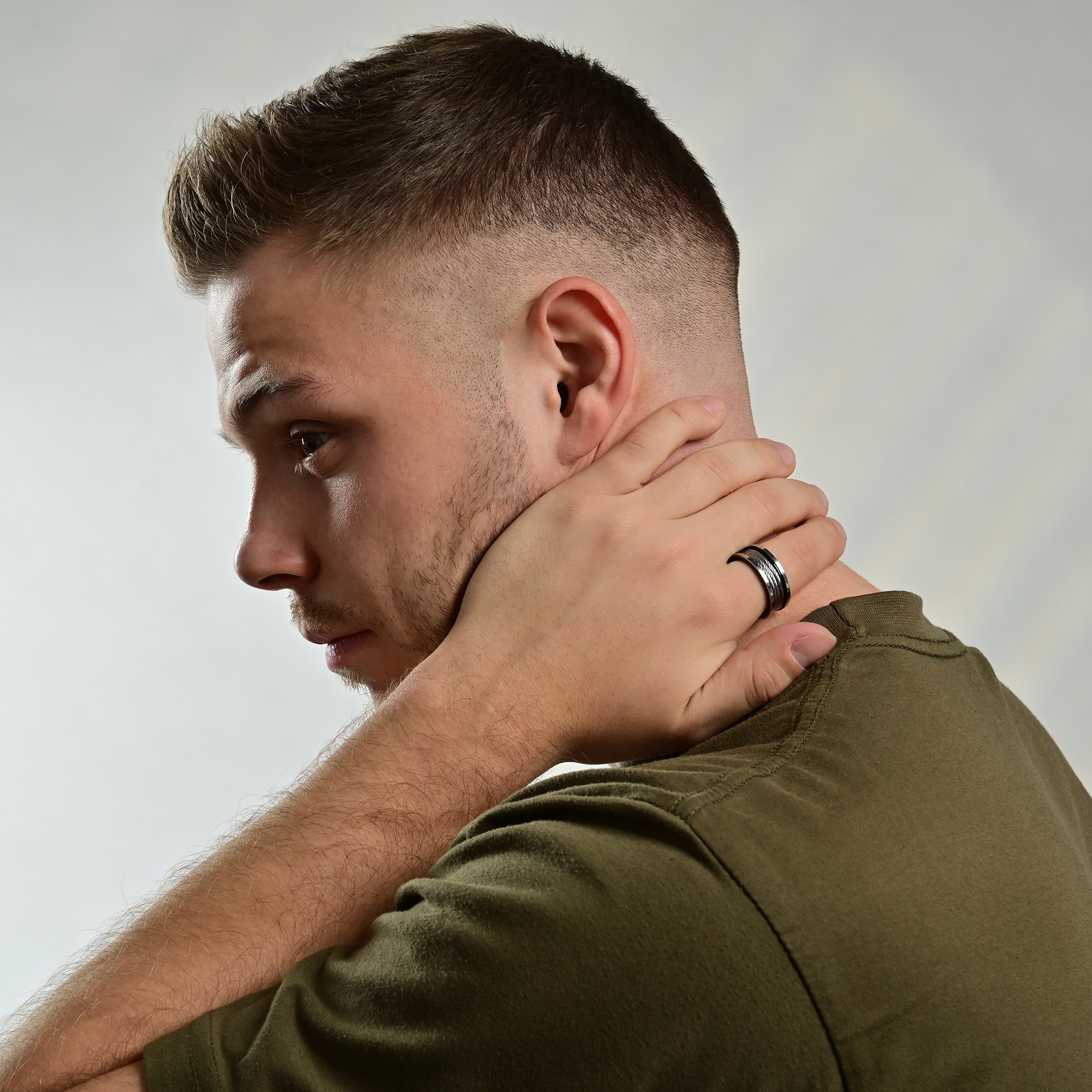 Adelia´s Fingerring »Herren Ring aus Edelstahl«