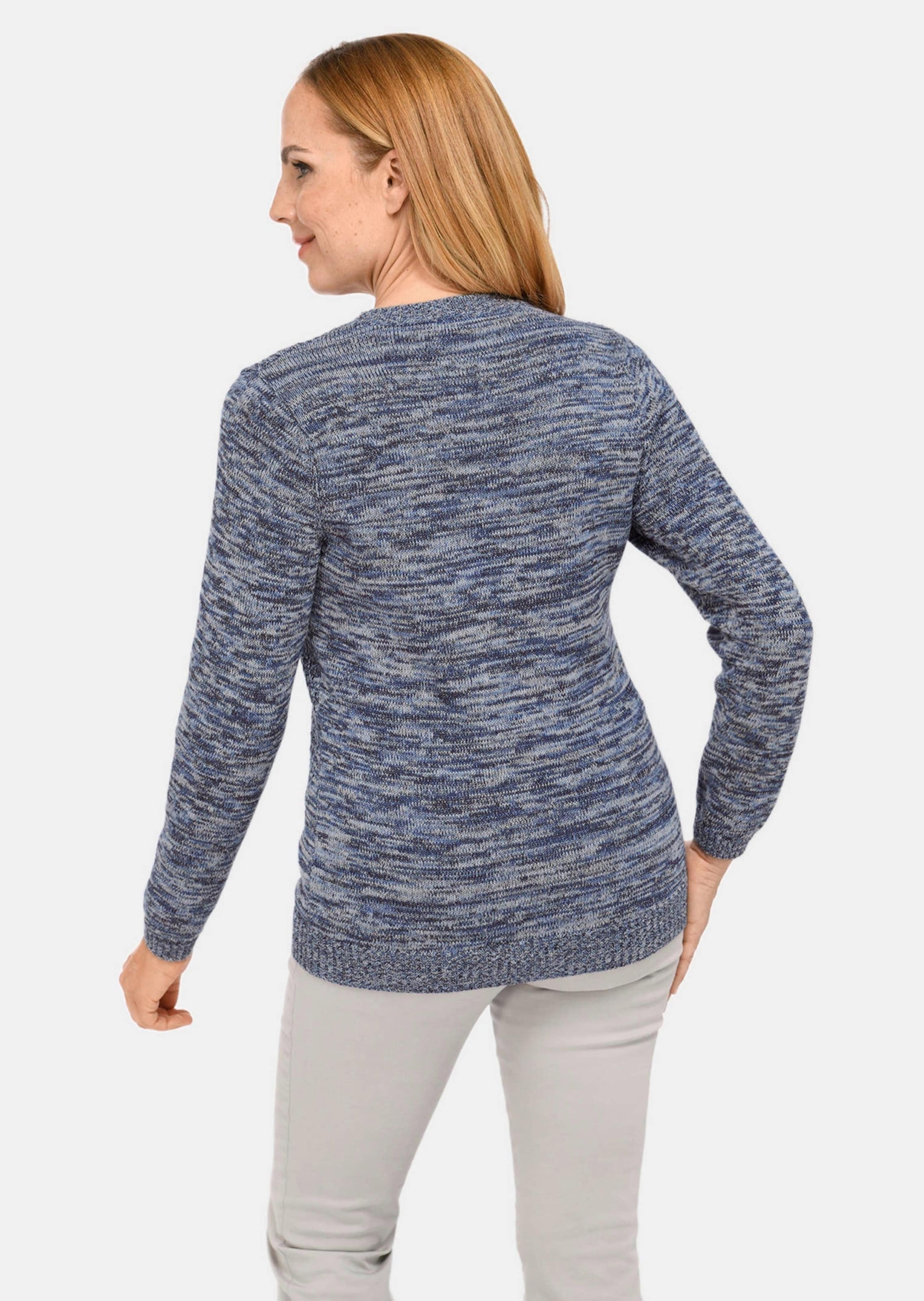 GOLDNER Strickpullover »Pullover mit Glanzgarn« Effektvolle Multicolor-Optik mit metallisierten Garnen