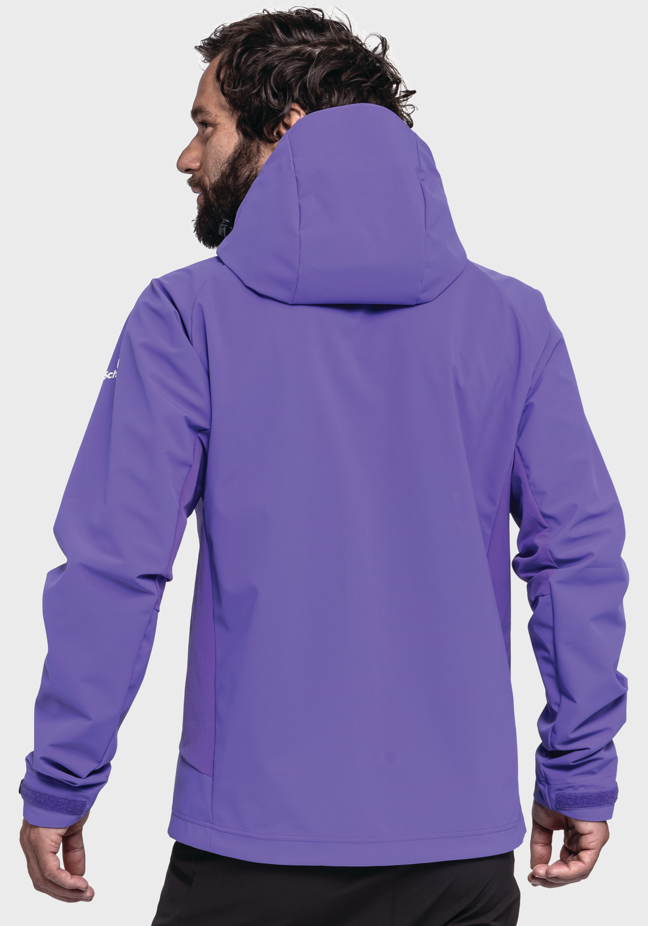 Schöffel Outdoorjacke »Mountain Softshell Jk Style Blaueis MNS«, mit Kapuze