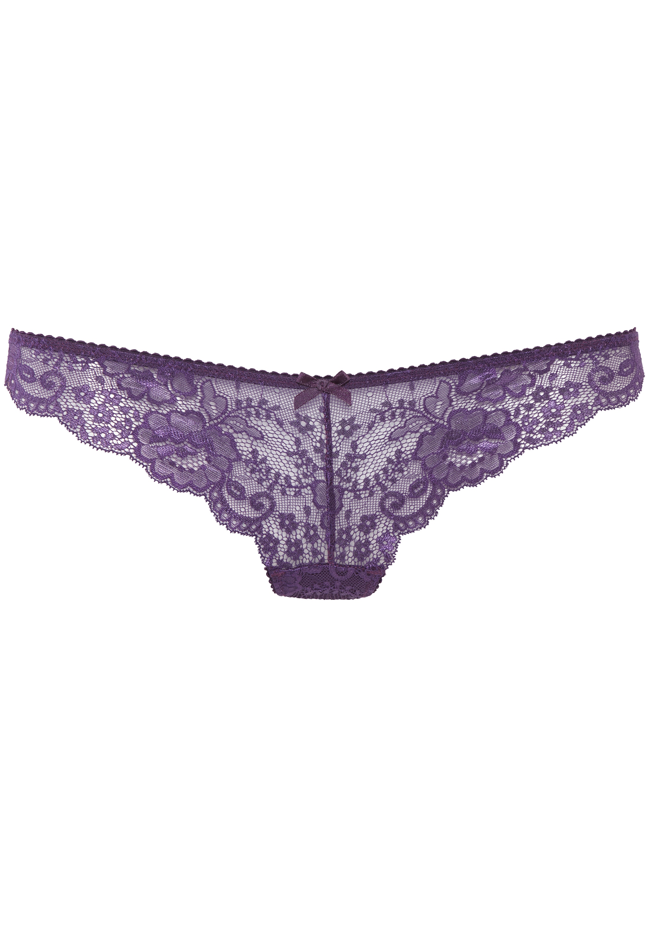 LASCANA String aus schöner Vollspitze und Schleife