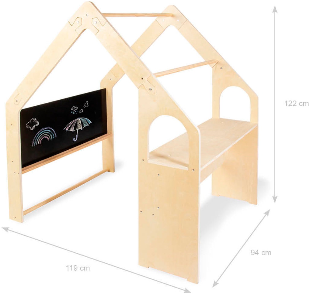 Pinolino® Spielhaus »Thilda, inkl. Stoffdach, salbeigrün, 3-tlg.«