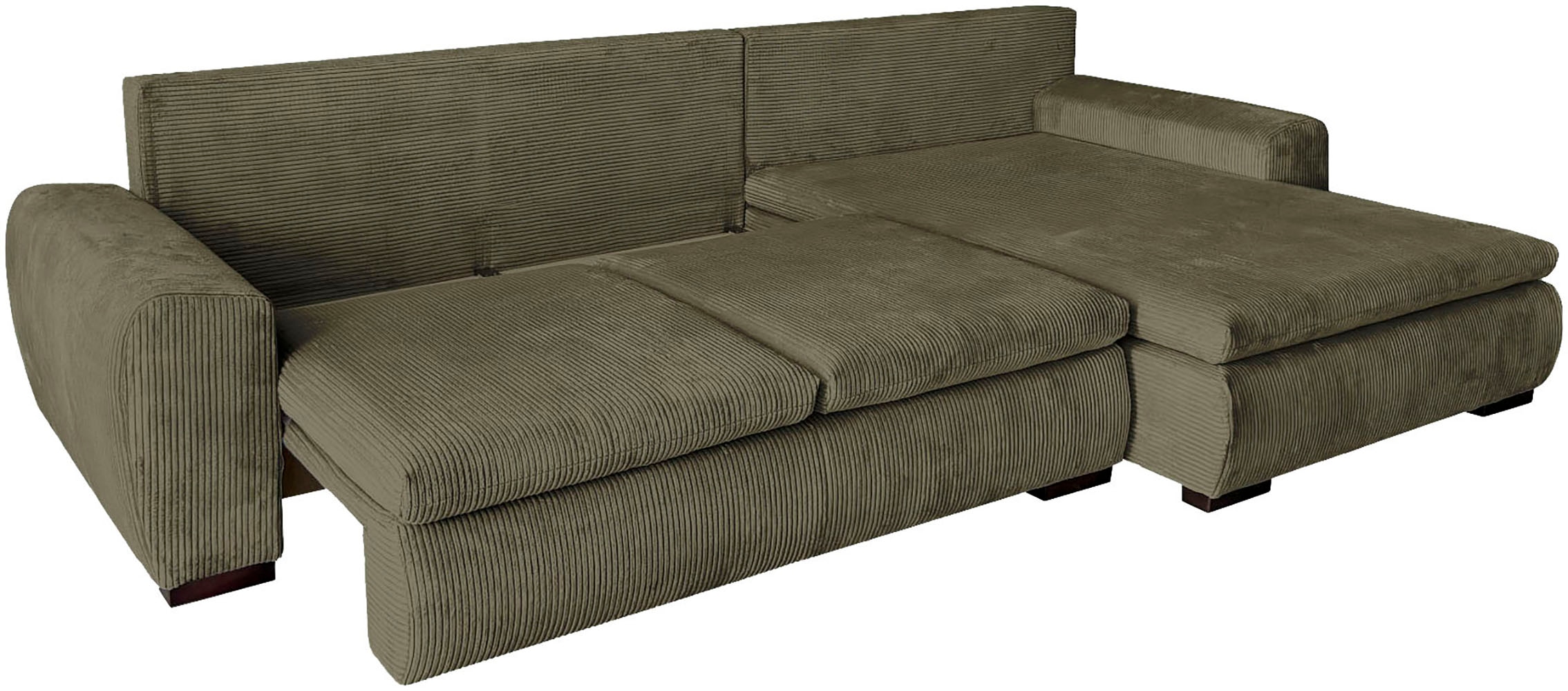 Home affaire Ecksofa »Cara Mia L-Form, B: 325 cm, XXL-Sofa mit 4 Zierkissen« mit Schlaffunktion & Bettkasten, Liegefl. 145x270 cm