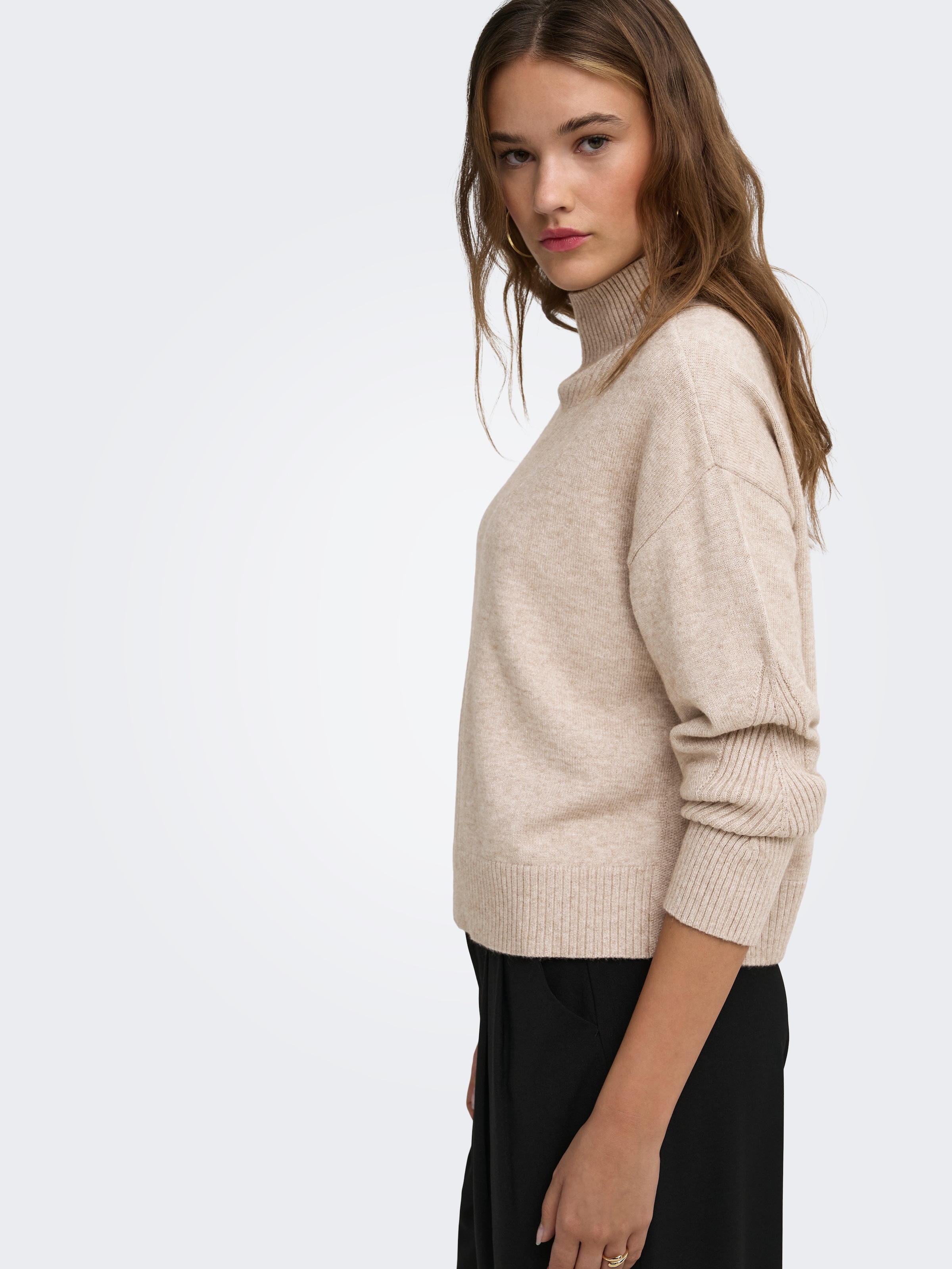 ONLY Stehkragenpullover »ONLPRINCESS LS HIGHNECK KNT« Viskosemischung