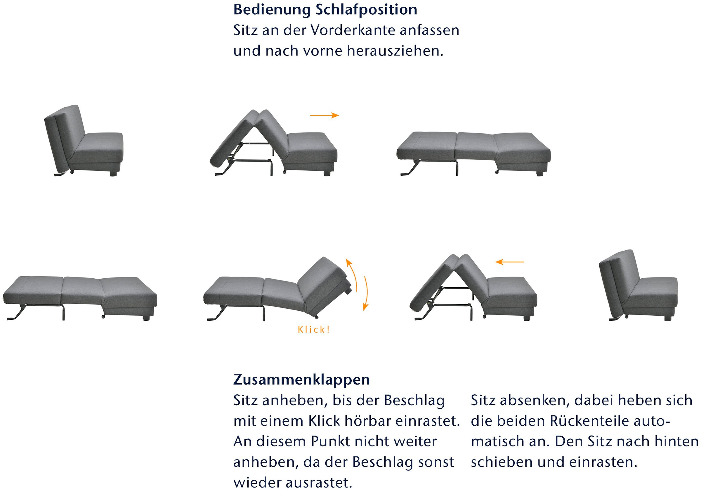 ell + ell Schlafsofa »Minou«