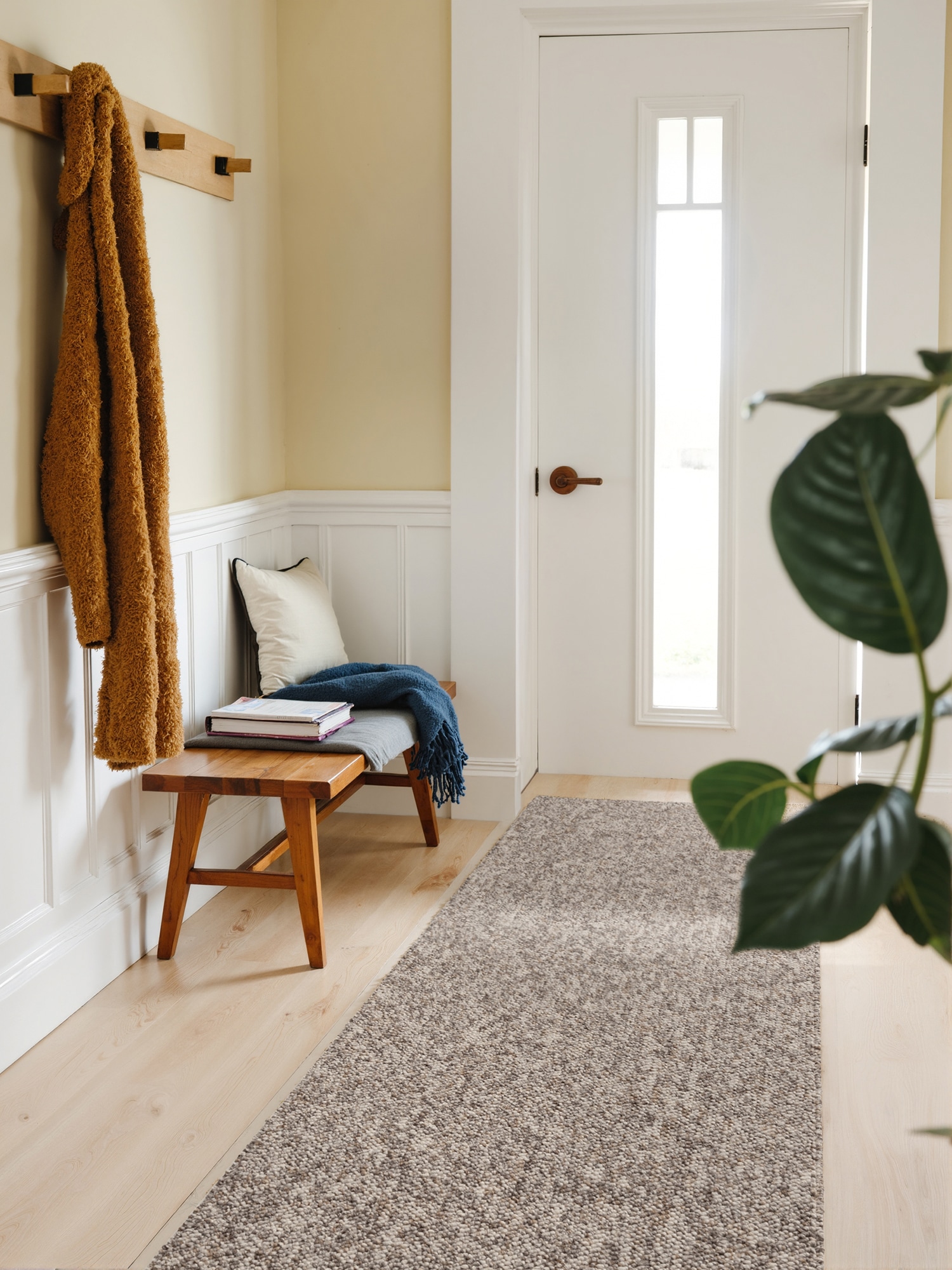 ELLE DECORATION Teppich »Rocco«, rechteckig, 10 mm Höhe, Läufer, waschbar, Wohnzimmer, Esszimmer, Woll-Optik