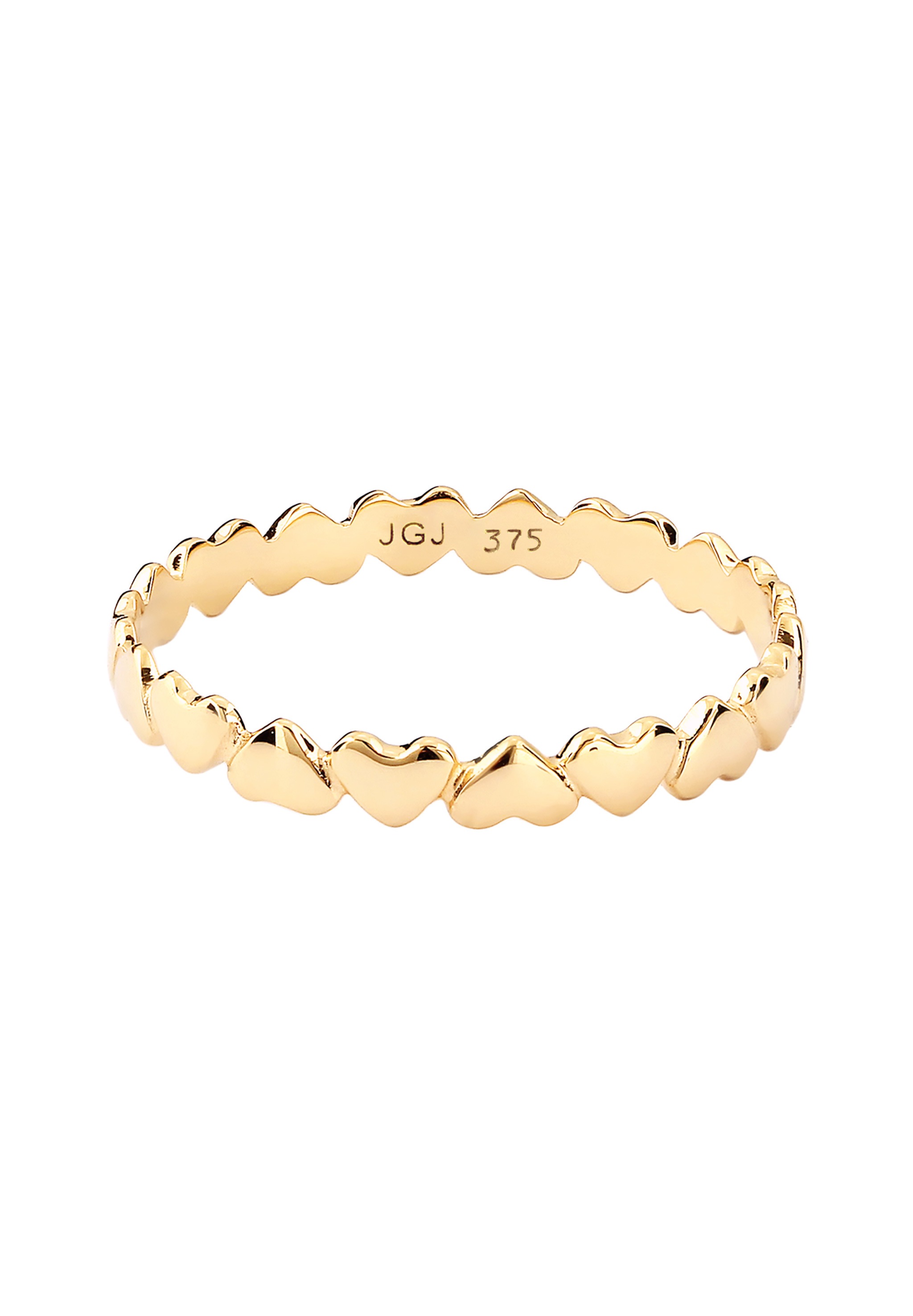 Elli Premium Silberring »Ring Herzen Liebe 375 Gelbgold«
