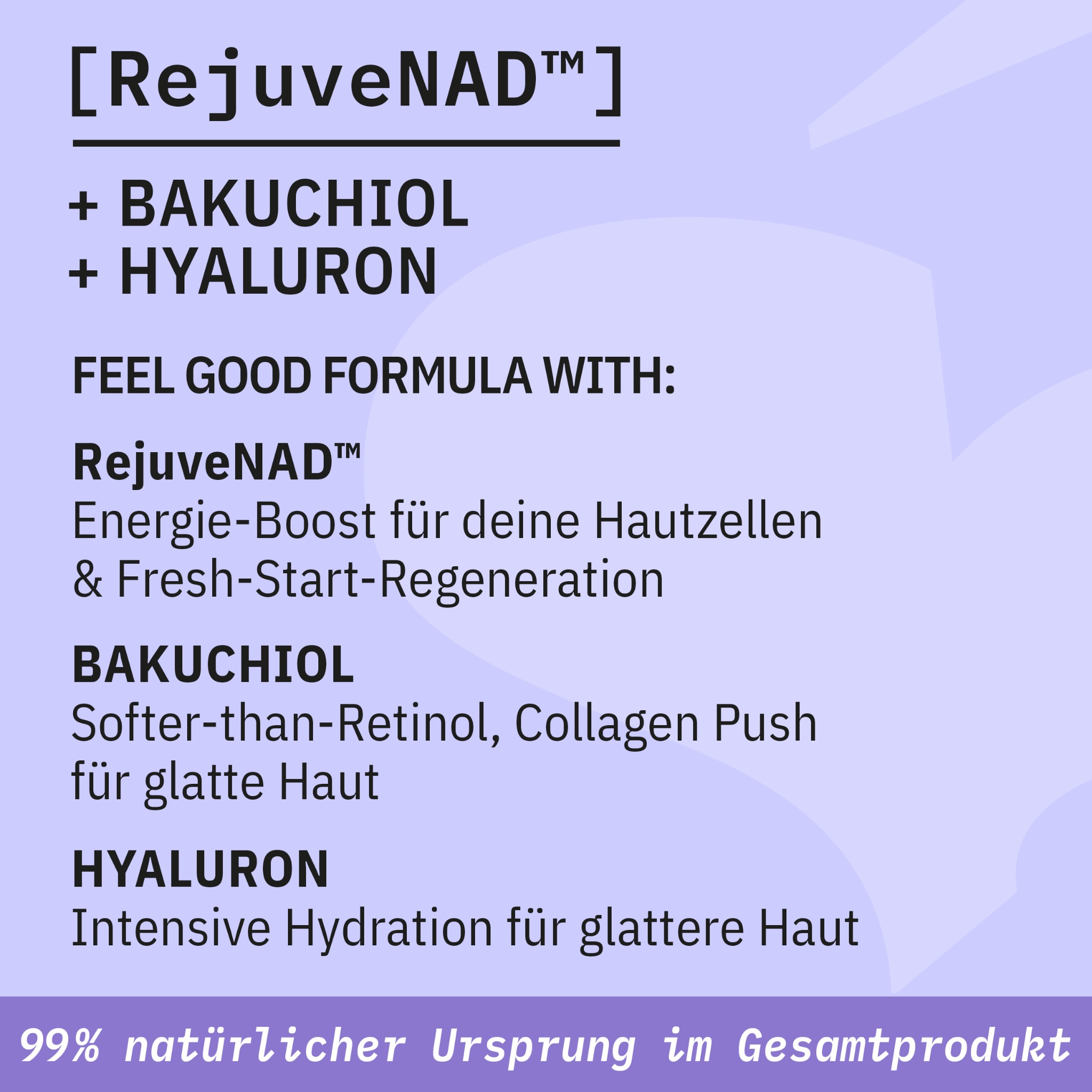 SANTE Gesichtsserum »NAD + BOOST LONGEVITY SERUM« mit RejuveNAD™, Bakuchiol und Kalpariane, flüssige Textur, vegan