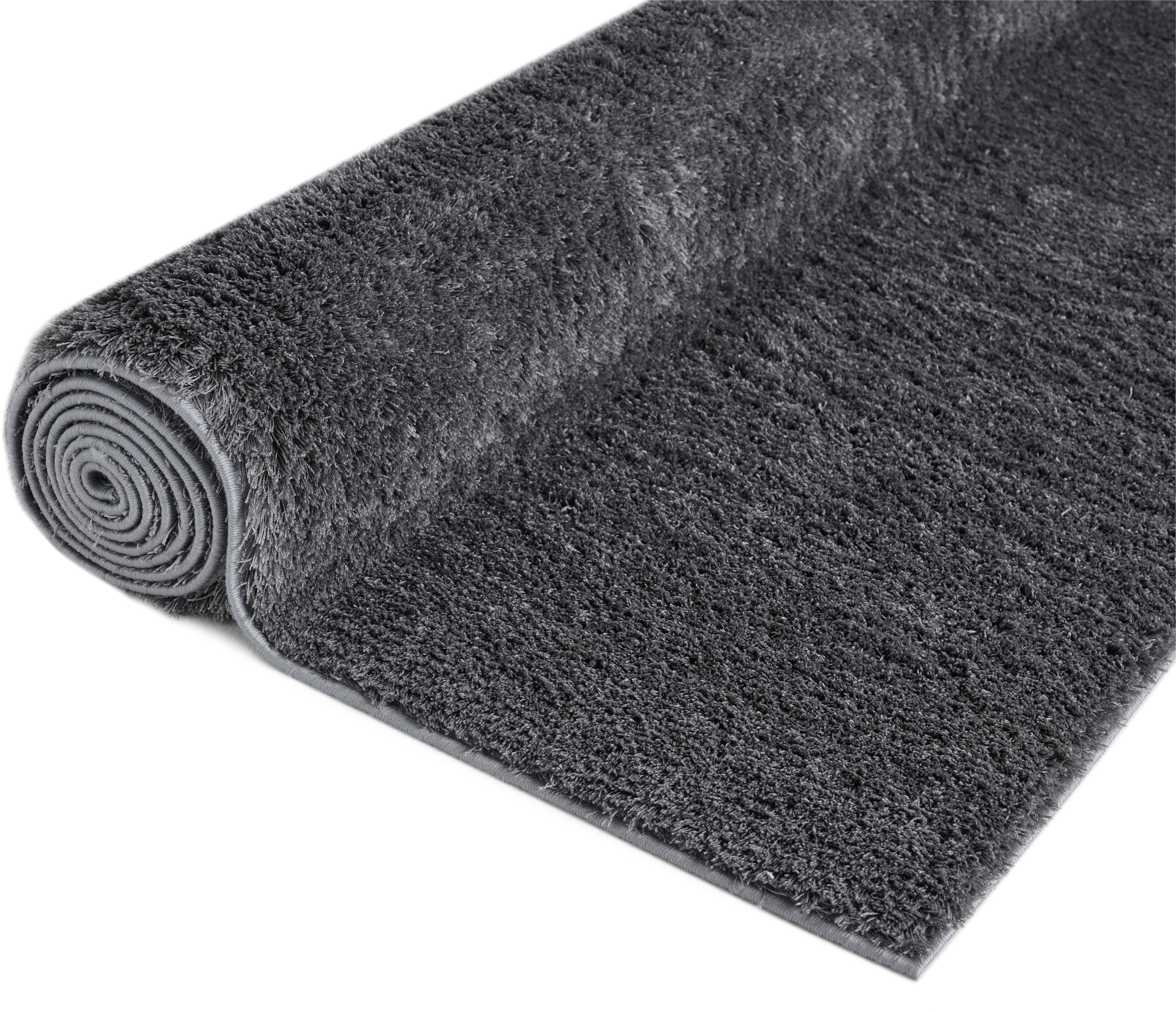 OTTO home Hochflor-Teppich »Lilari«, rechteckig, 30 mm Höhe, Uni Farben, besonders weich und kuschelig, Wohnzimmer, Schlafzimmer