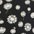 black sunflower print (schwarz gemustert)