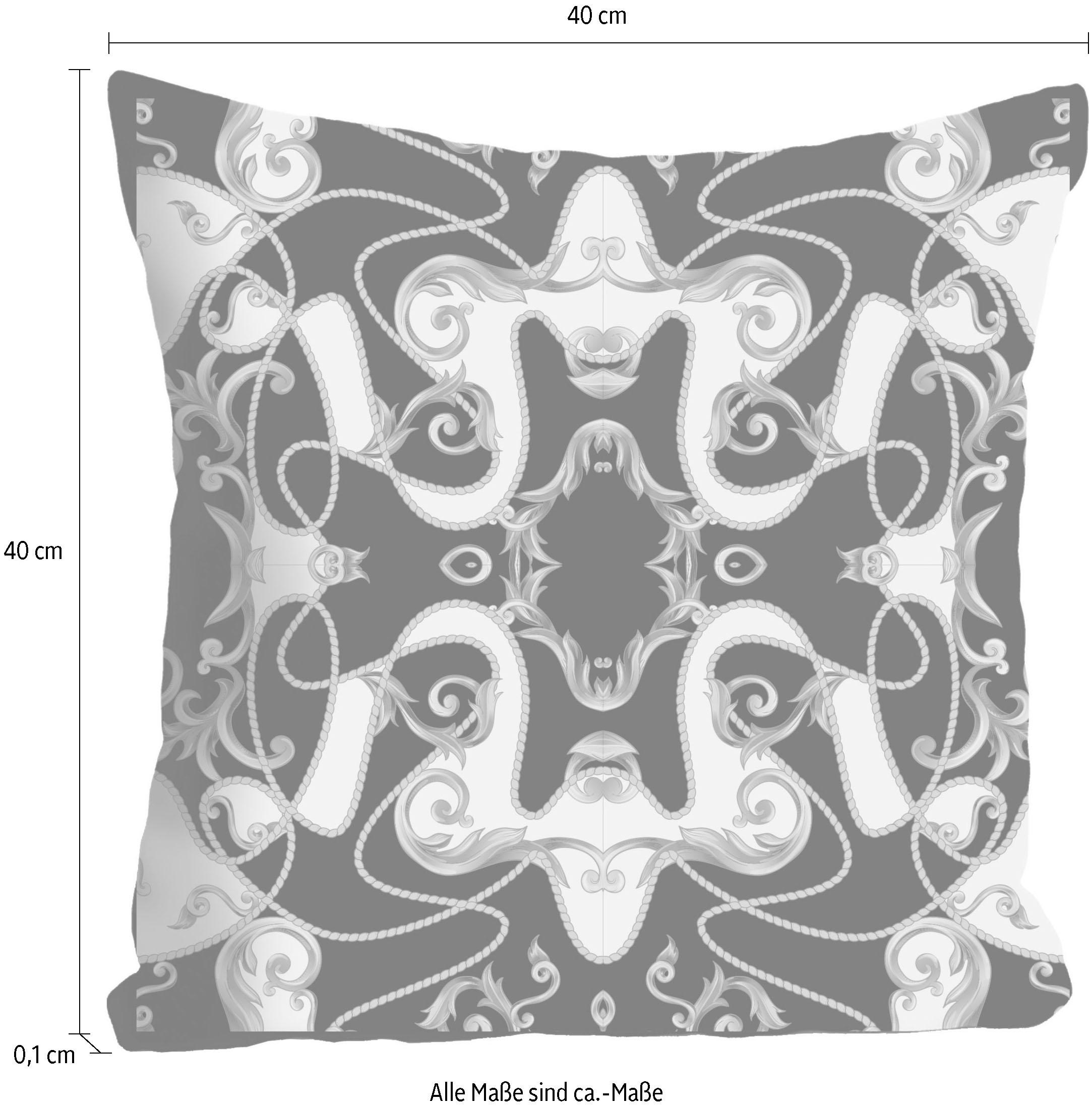 queence Dekokissen »»Ornament«,« Kissenhülle ohne Füllung, 1 Stück