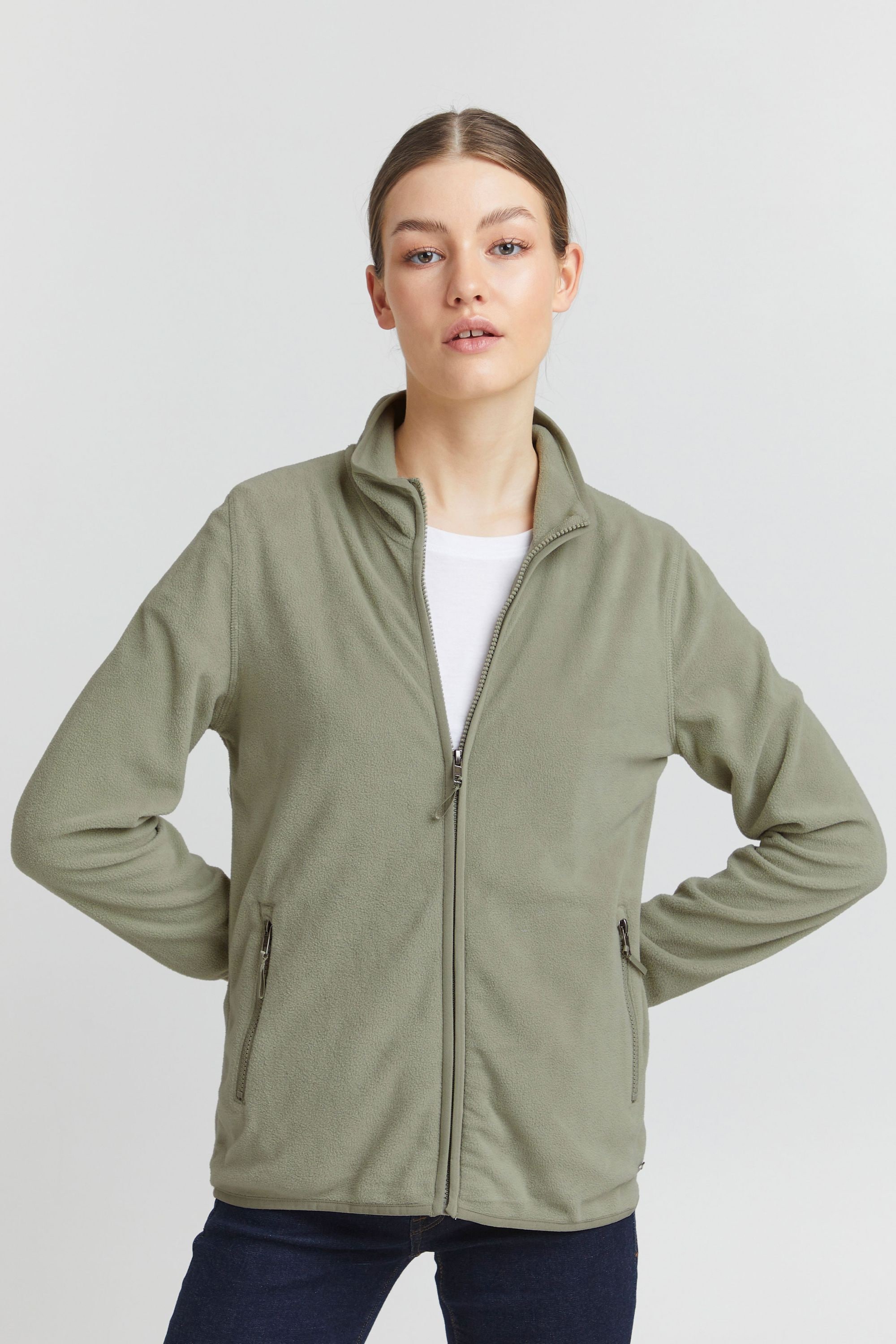 OXMO Fleecejacke »Fleecejacke OXRikka« ohne Kapuze