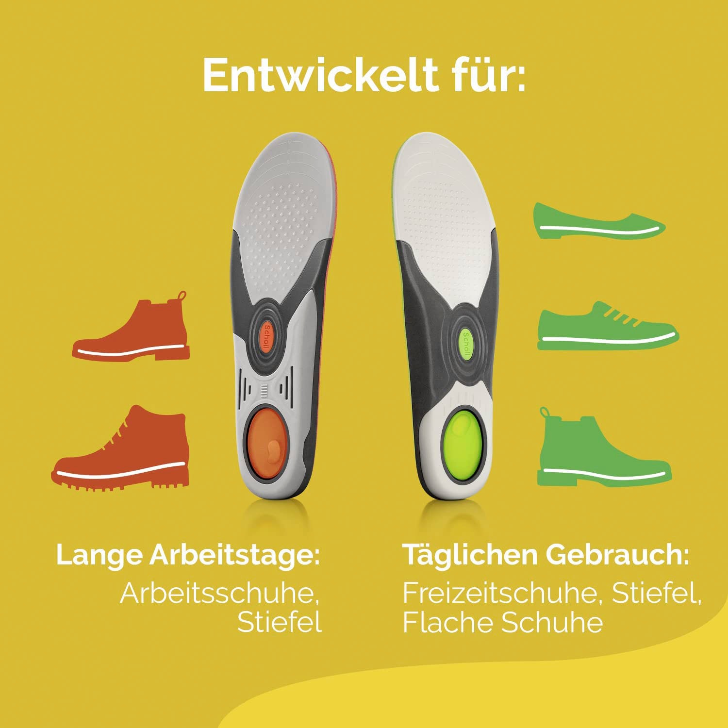 Scholl Einlegesohlen »LiquiFlex Extra Support«, Komforteinlegesohlen - Mehr Polsterung durch Memory Foam