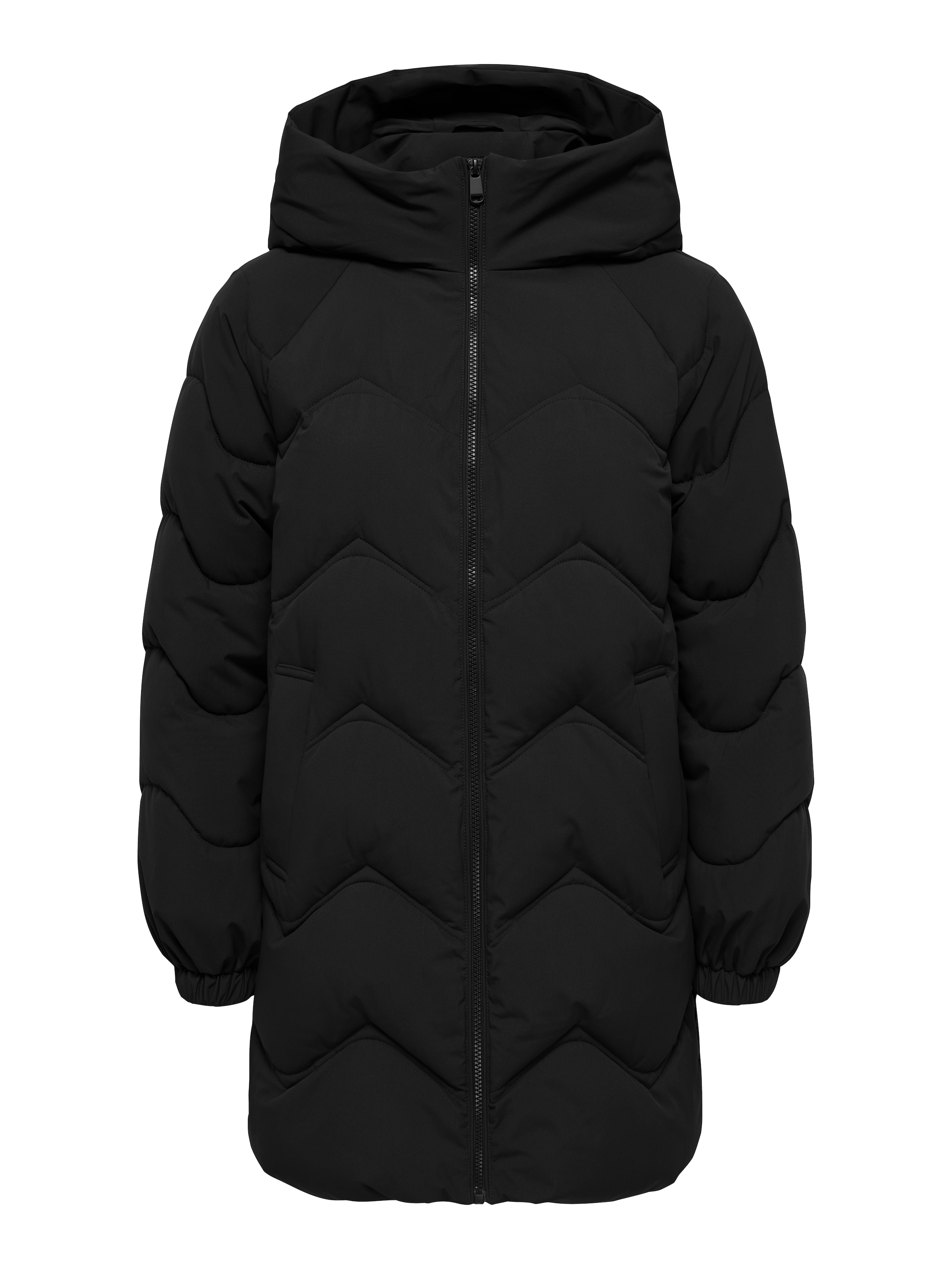 JDY Steppjacke »JDYPOWER LONG HOOD PUFFER OTW HAB« mit Kapuze Kunstfaser
