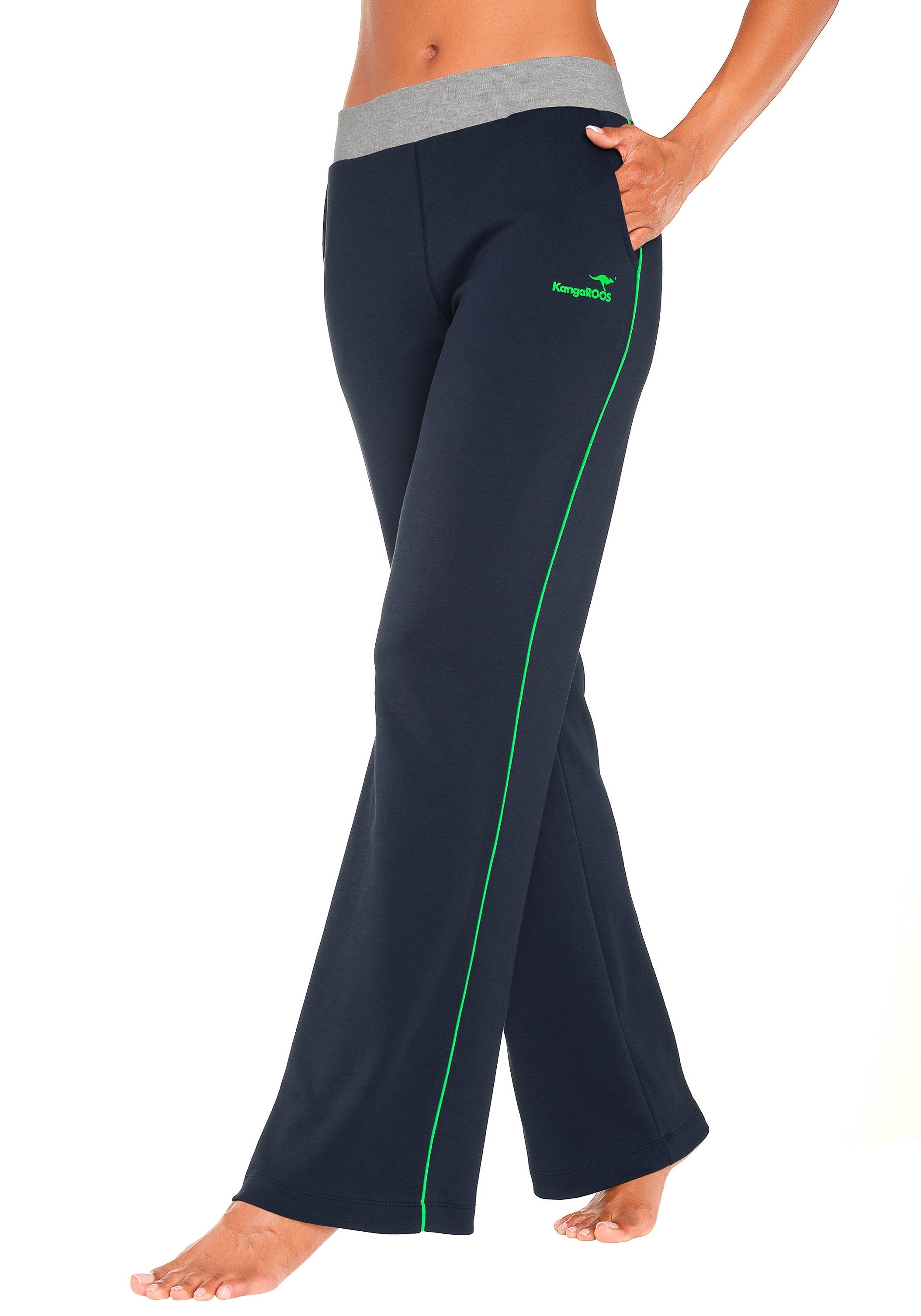 bestellen Loungeanzug breitem OTTO Relaxhose, KangaROOS im Bund, Online Shop Loungewear, mit