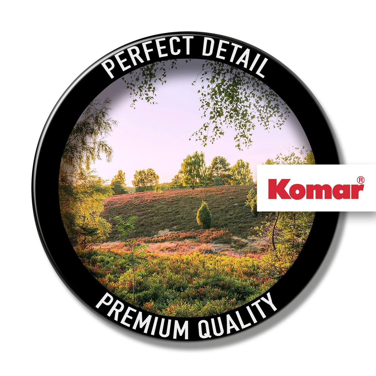 Komar Leinwandbild »Sommerabend - Größe 60 x 40 cm«, Baum-Blätter-Natur-Berge-Blumen-Foto-Jahreszeiten-Landschaft-Meer-Strand-Palmen, (Packung, 1 St.), Keilrahmenbild mi Echtholzrahmen