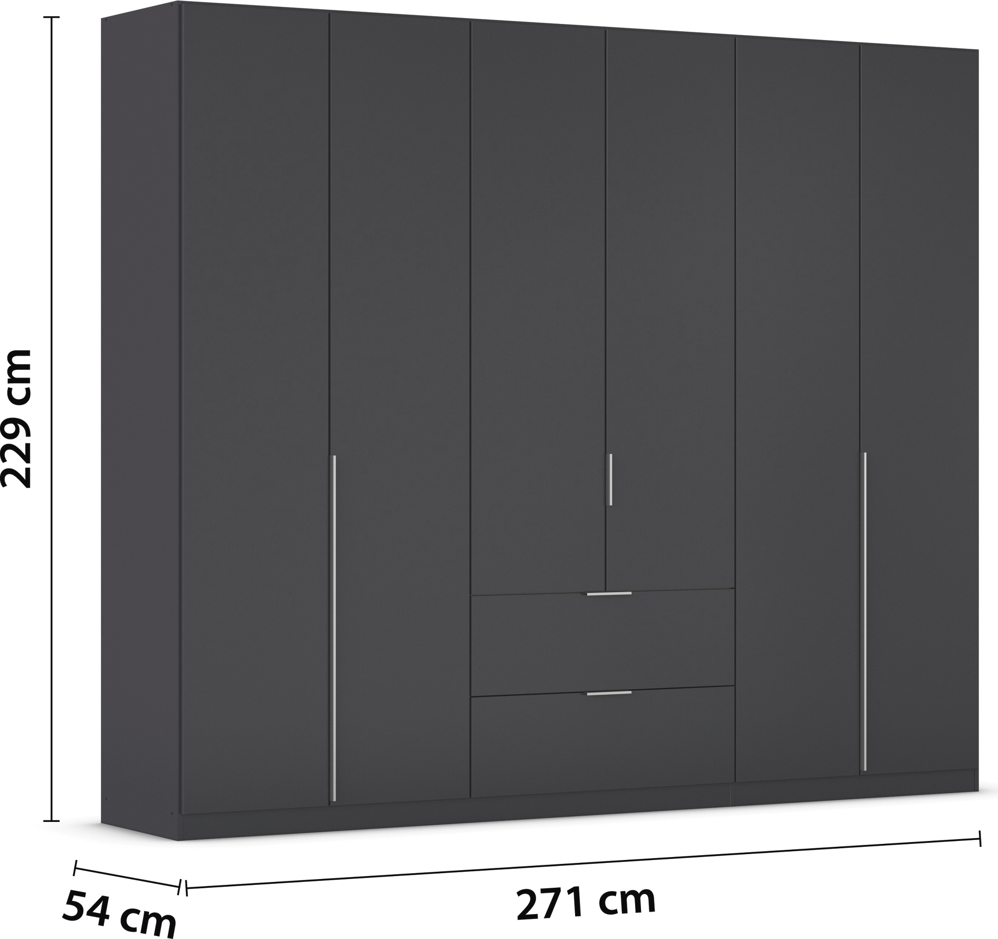 rauch Drehtürenschrank »Kleiderschrank Schrank Garderobe AGORDO mit Dekor- oder Hochglanzfront«, (in zwei Griff-Farben mit Dekor- oder Hochglanzfront), mit Außenschubkästen, in 6 Breiten und 2 Höhen MADE IN GERMANY