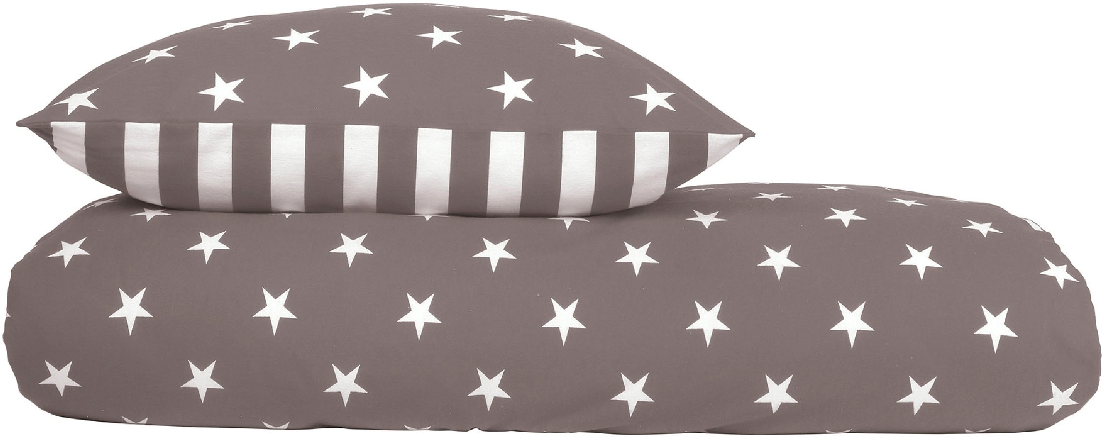 Schiesser Wendebettwäsche »Stars & Stripes aus weicher Baumwolle mit Sternenprint«, MADE IN GREEN by OEKO-TEX®-zertifiziert