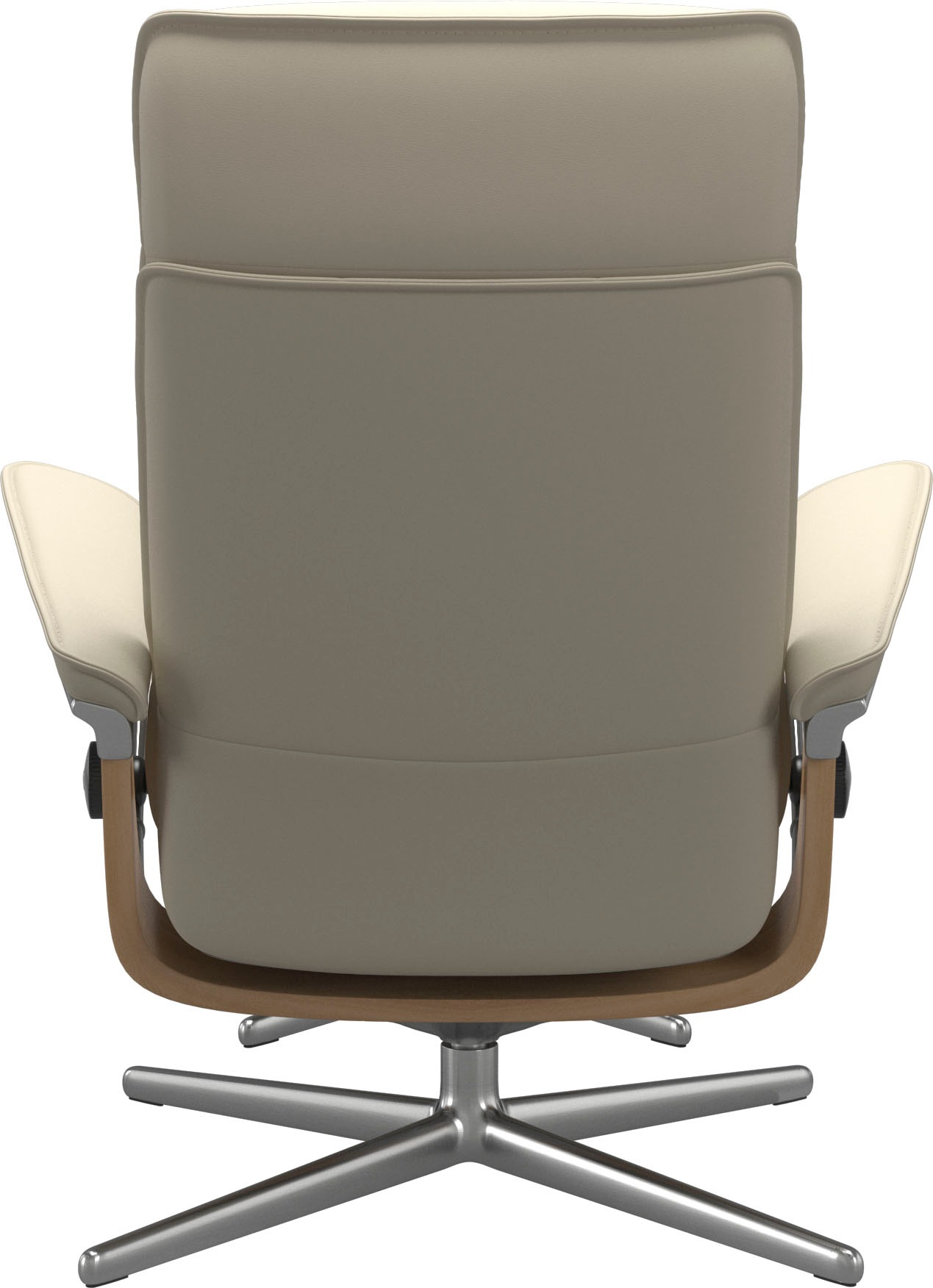 Stressless® Relaxsessel »Admiral«, (Set, Relaxsessel inkl. Hocker), mit Cross Base, Größe M & L, Holzakzent Eiche