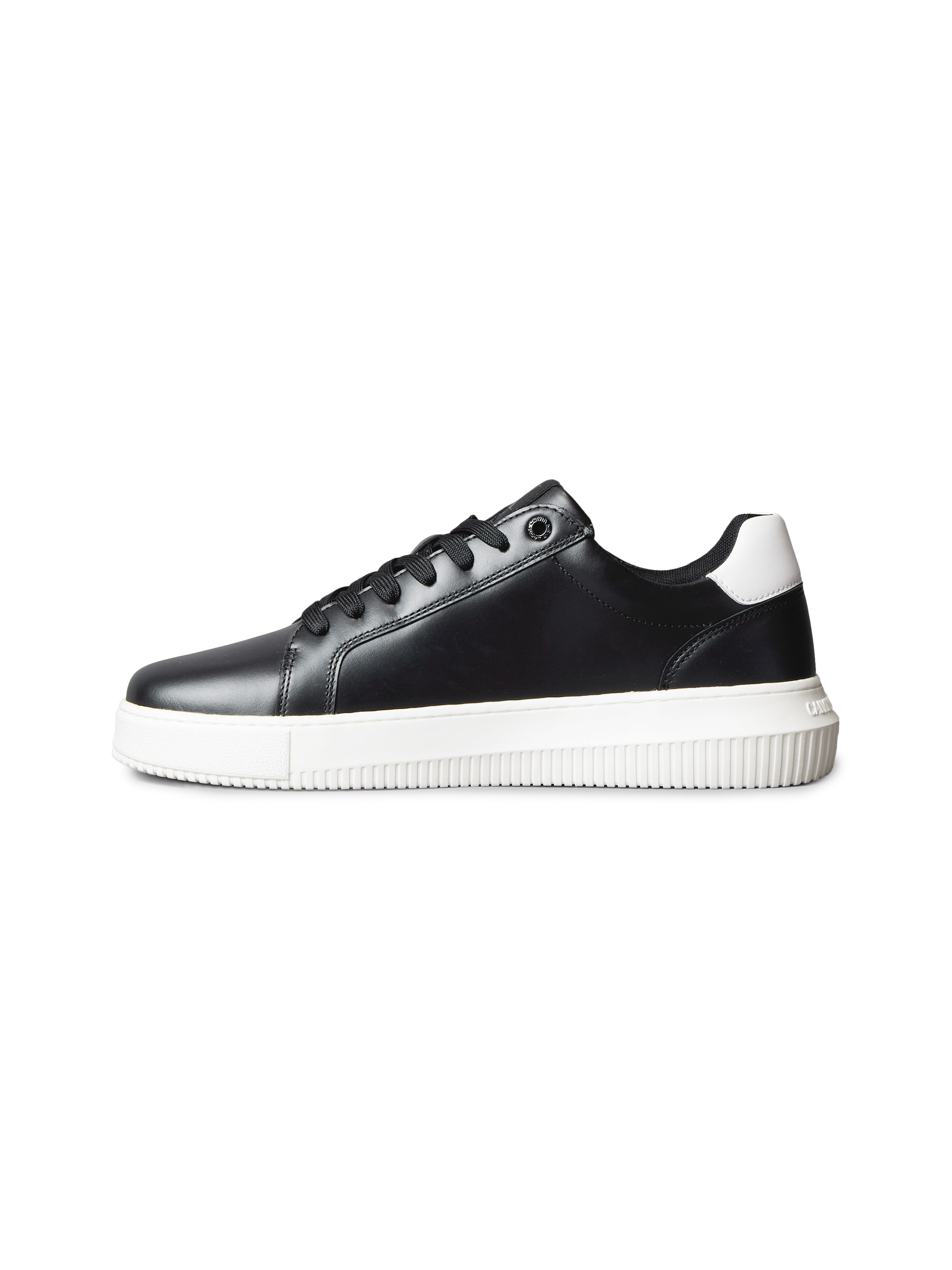 Calvin Klein Jeans Sneaker »CHUNKY CUPSOLE MONO LTH«, Schnürschuh, Halbschuh, Freizeitsneaker mit seitlichem Logo