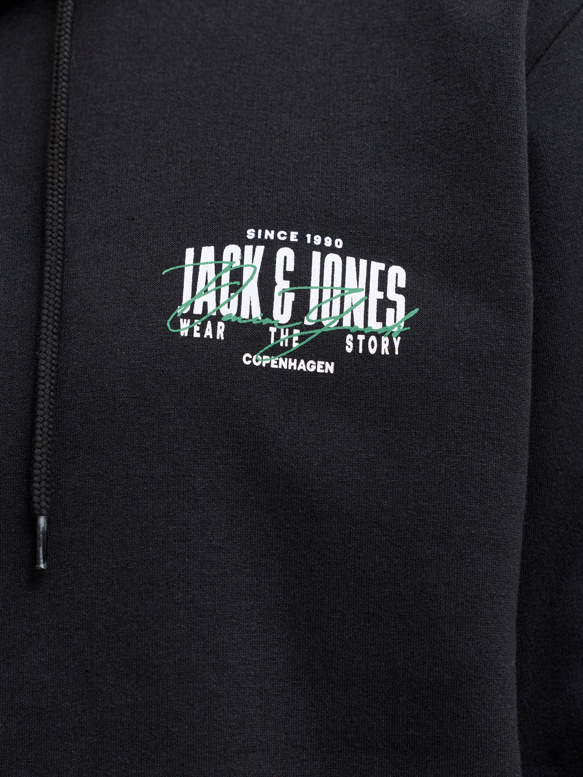 Jack & Jones Kapuzensweatshirt »JJAERO SWEAT HOOD«, Materialmix, regular fit
