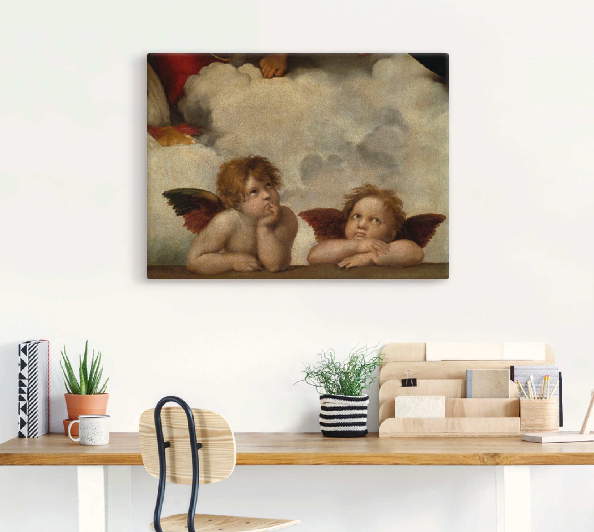 Artland Wandbild »Detail aus Die Sixtinische Madonna.«, Religion, (1 St.), als Leinwandbild, Poster, Wandaufkleber in verschied. Größen